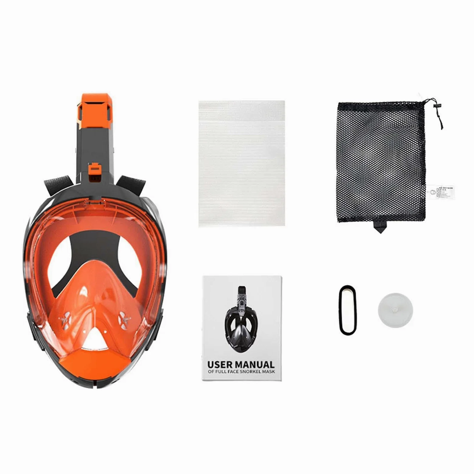 Full Face Snorkel Cover - Dry Top Airflow Technology, Wide Vision Lens, Ergonomic Silicone Seal, Easy Breathing Safety Design | Snorkeling Adventure, Beach Diving, Exploration, Outdoor