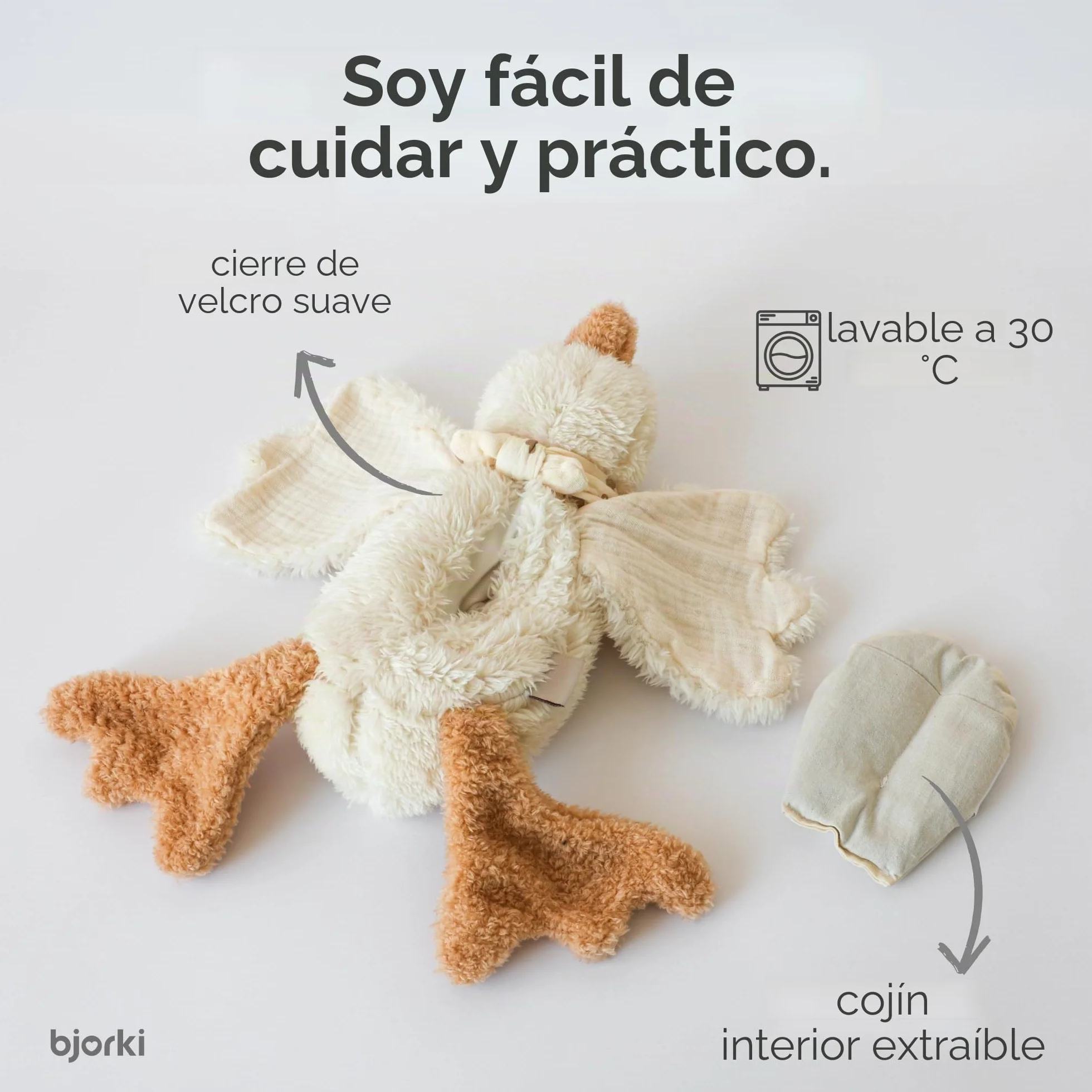 Cojín Térmico para Bebés y Niños - Juguete de Peluche con Relleno de Linaza para Microondas - Almohada Calmante para Calor