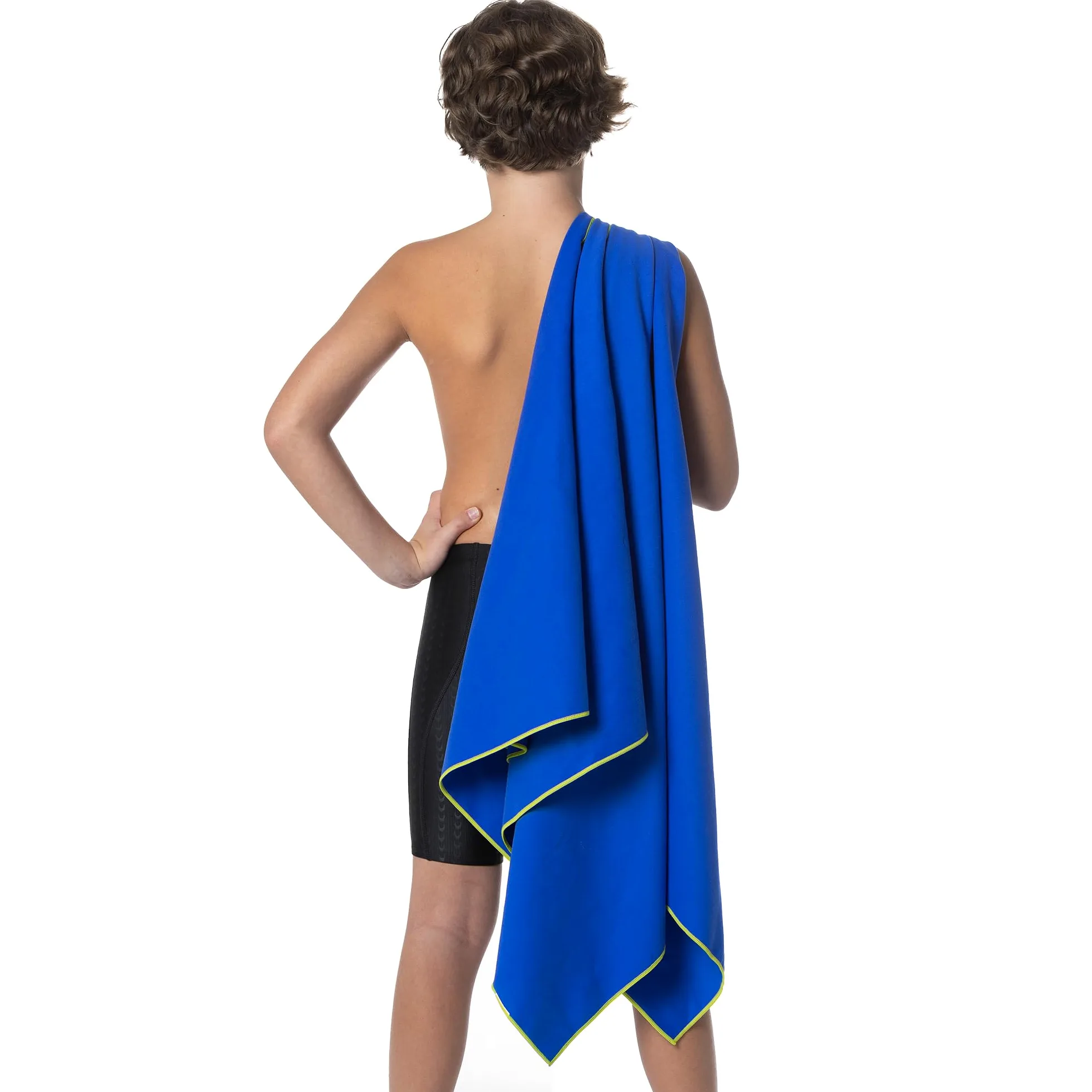 Flow Hydro Sport Towel - Toallas de microfibra de secado rápido para natación, piscina, triatlón y otros deportes acuáticos en tamaños medianos y grandes (azul, XL (72 x 40 pulgadas)