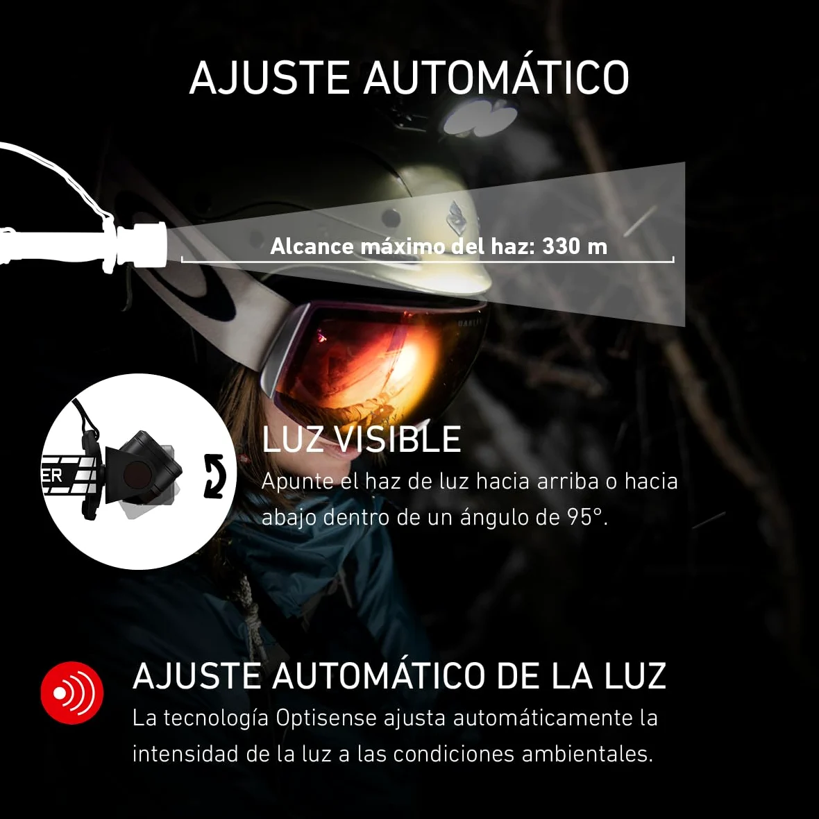 Ledlenser H19R Signature Linterna Frontal Recargable, 4000lm, 330m, IP68 | Haz focalizado, haz amplio y luz roja, Bluetooth, hasta 20h de autonomía, intensidad regulable, para pesca, camping | 2020