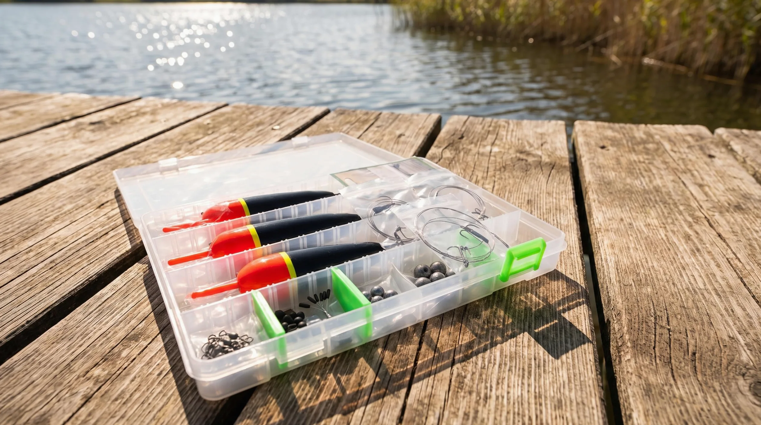 Zite Juego de flotadores de pesca para lucio, 20 – 30 g, montaje de doble perforación terminado en la cabeza de acero, tope de plomo de perlas, sistema completo de cebo para lucios