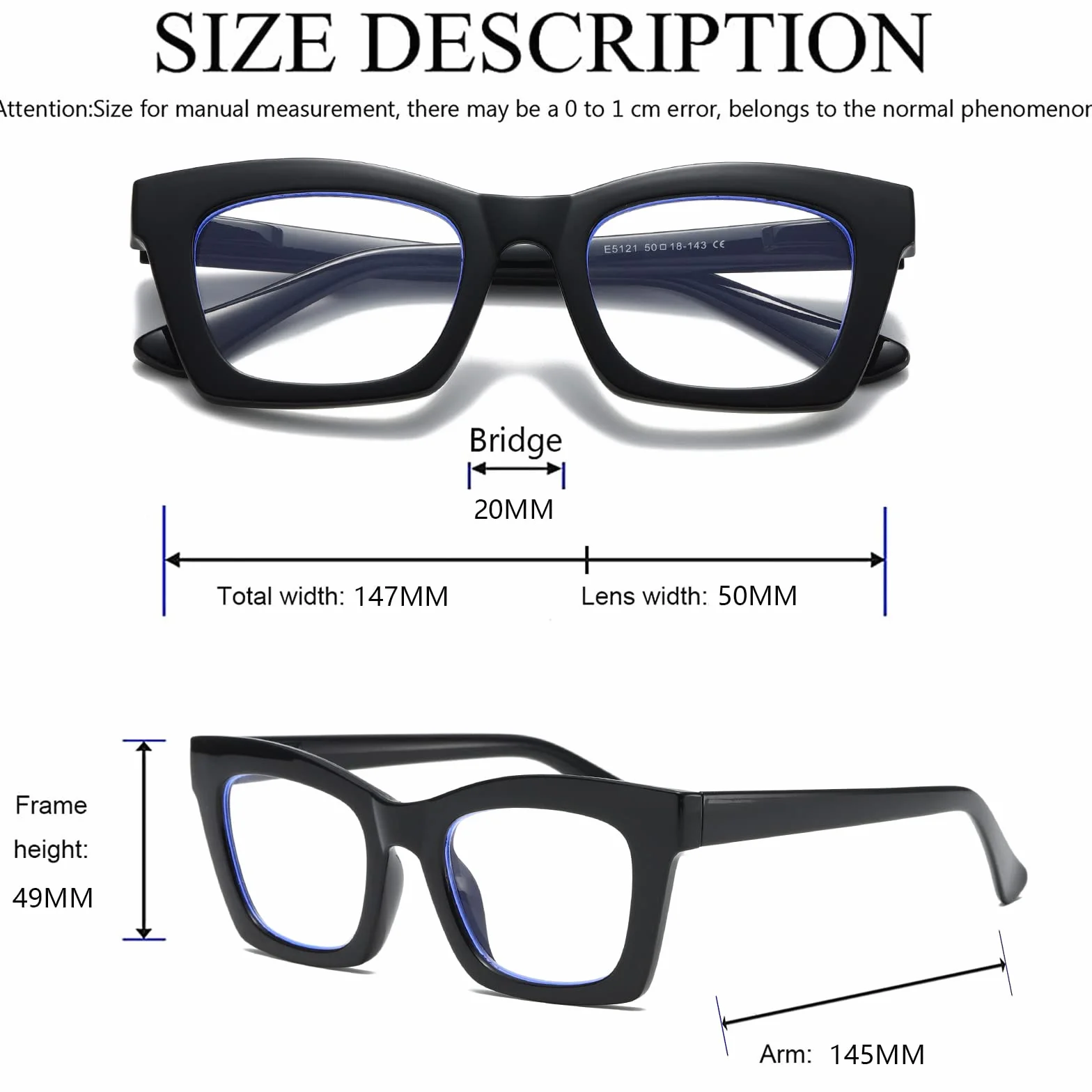 Hubeye Gafas de lectura para Mujeres Anteojos con Bisagra de resorte ultraligeras anti luz azul (Negro+Verde, 2.00)
