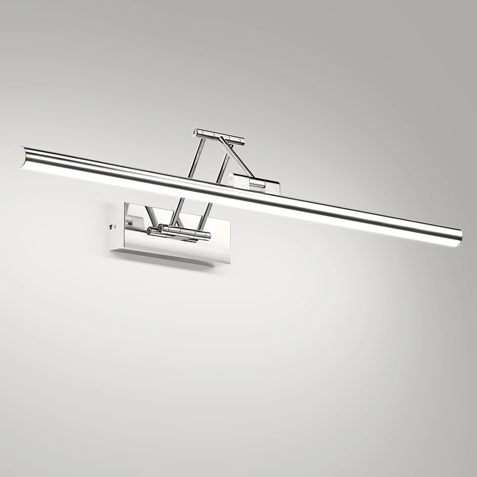 Klighten LED Lámpara de Espejo 50cm 16W 1200LM IP44 5500K Chrome Giratoria para Baño