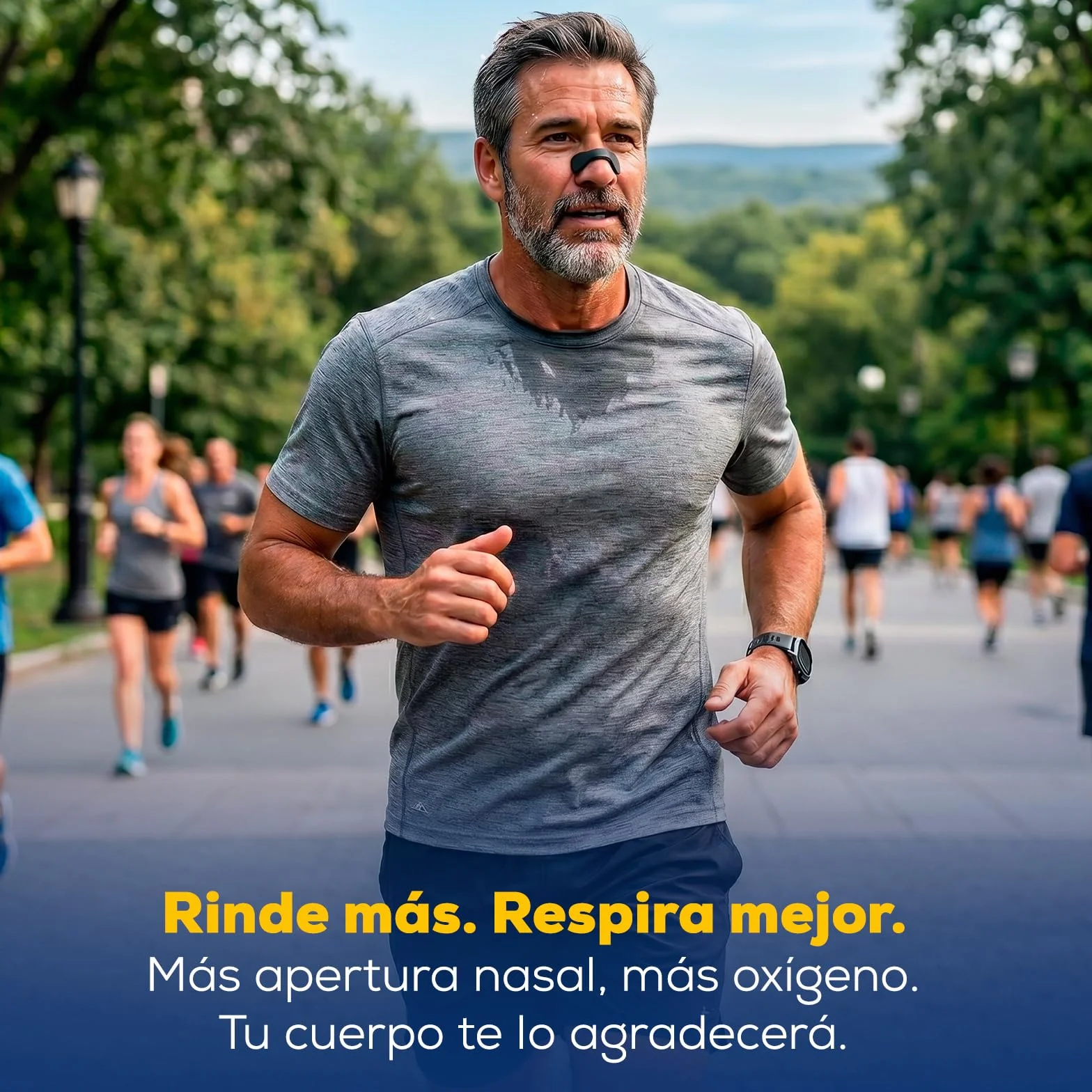 Tiras Nasales Magnéticas Dilatador Nasal Antirronquidos 60 Parches 30 Días 4 Tallas Aplicador HerboAhorro