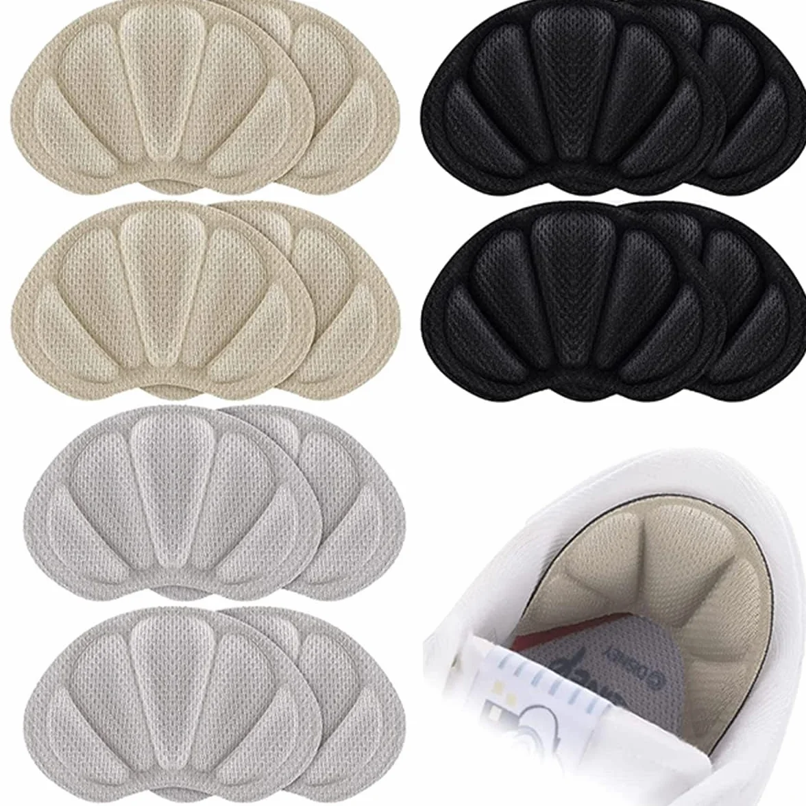Almohadillas taloneras para zapatos, reducir talla zapato, antirozaduras, protector talón