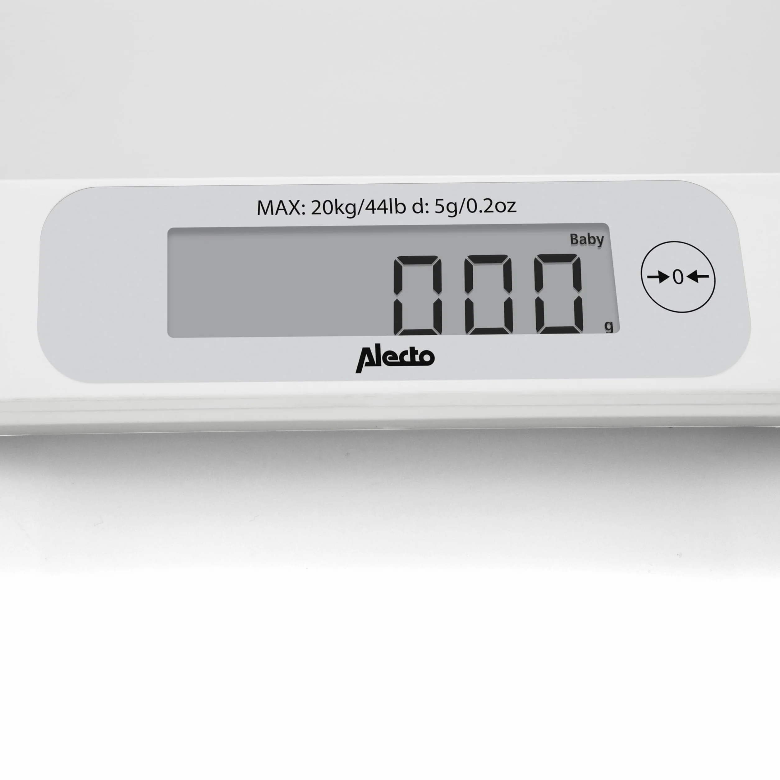 Alecto BC30 Báscula para Bebés con Sistema de Estabilización Blanco
