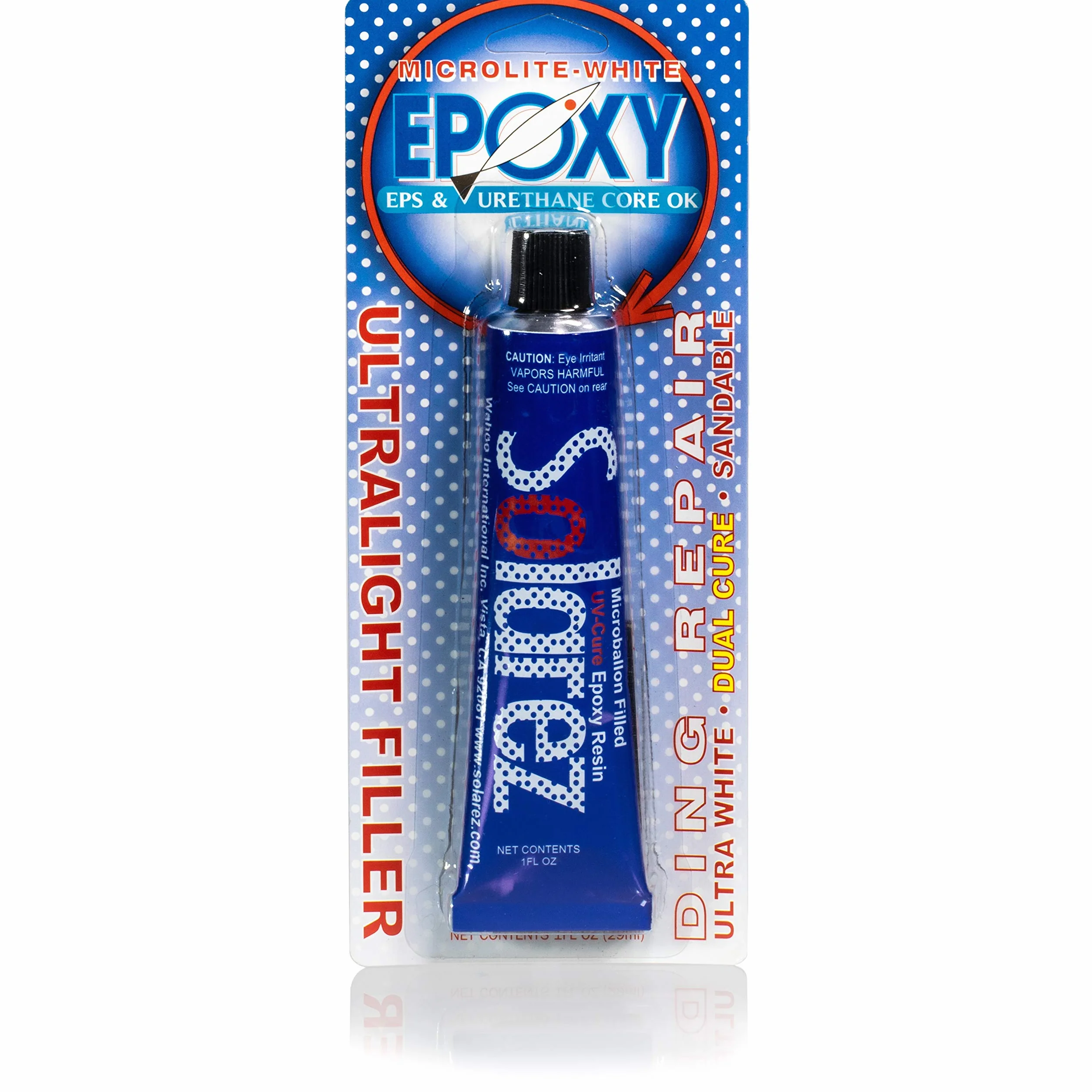 Solarez Epoxy 1 oz Low Lite white Ding Repair