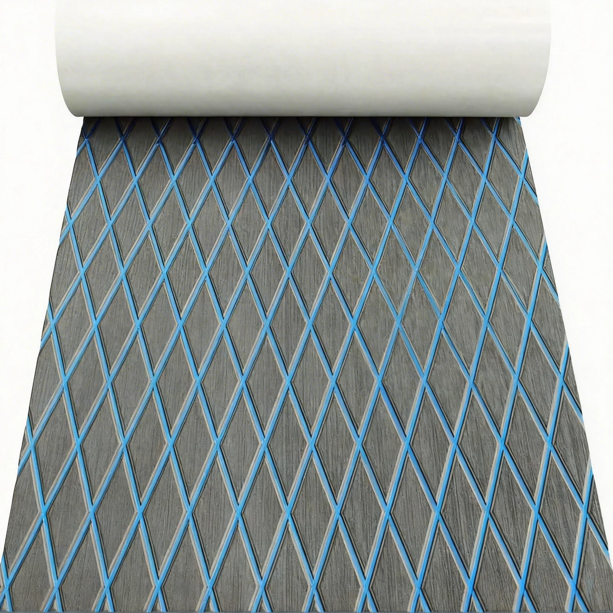 190x35/70cm Almohadilla de Espuma EVA para Pisos de Barcos Alfombrilla para Pisos Marinos de Teca sintética Antideslizante con patrón de Rombos para Yates, lanchas motoras, RV, Yates