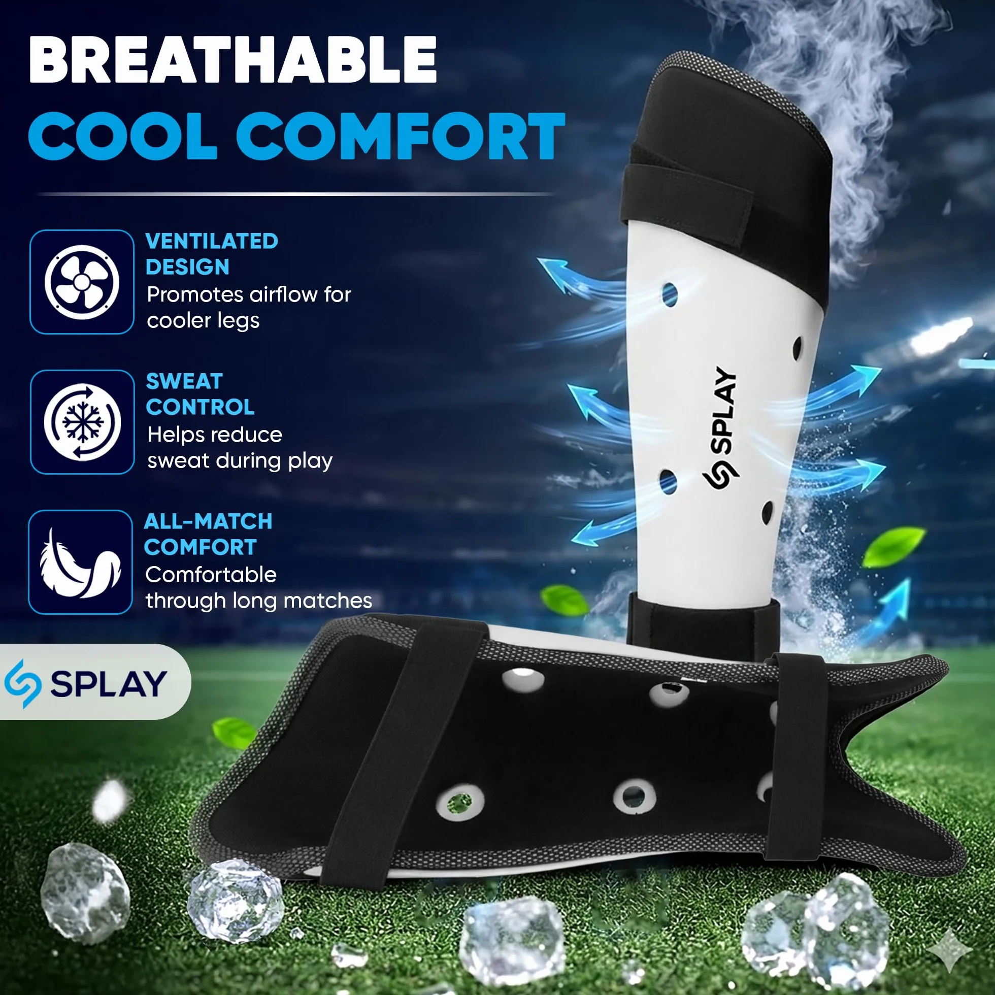 ES Splay Club Hockey Shin Pad