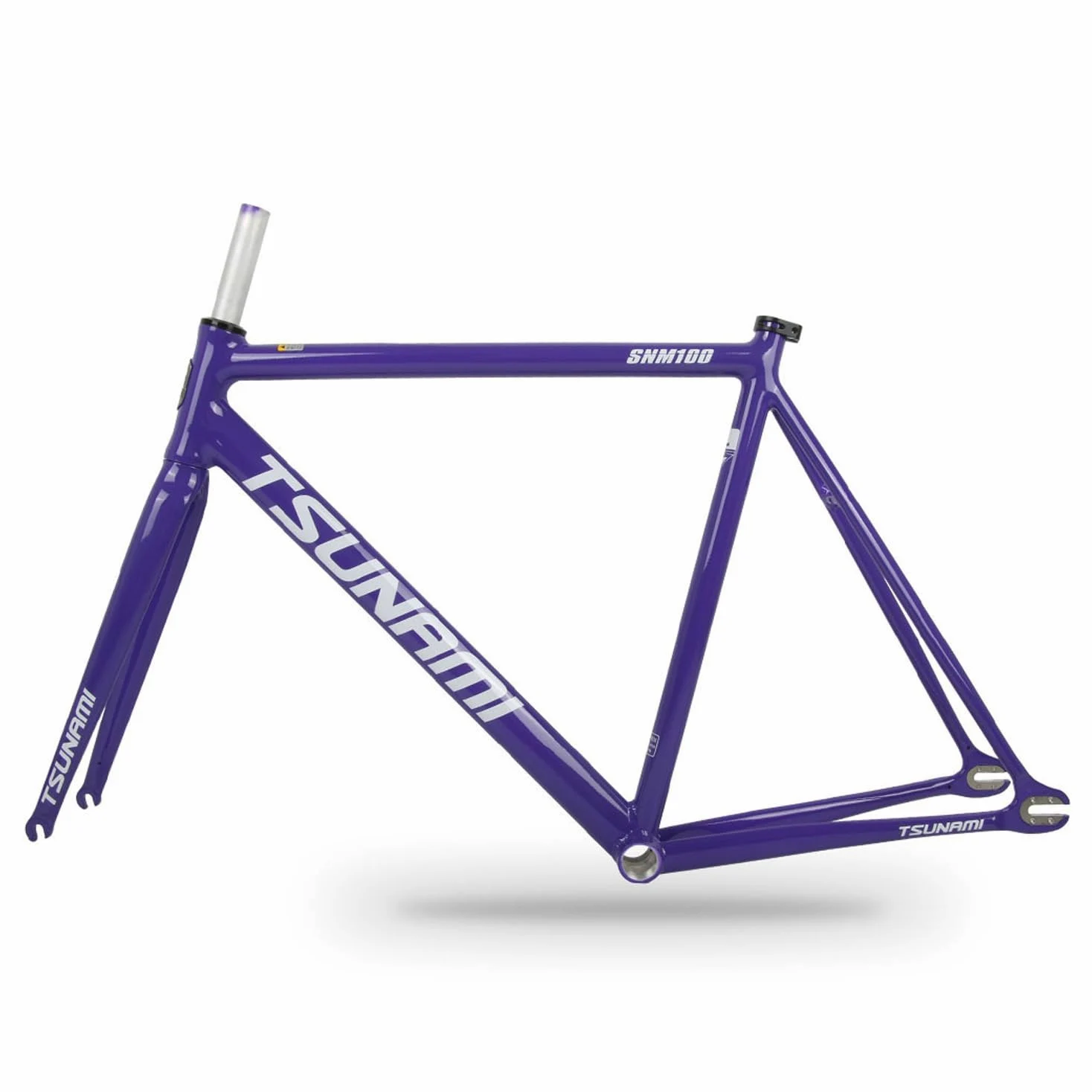 700C Cuadro de bici de piñón fijo 49 52 55 58CM freno de C 100/120mm QR | Marco de bicicleta de pista de carreras de aluminio, máximo 700Cx25C, BB roscado 68mm