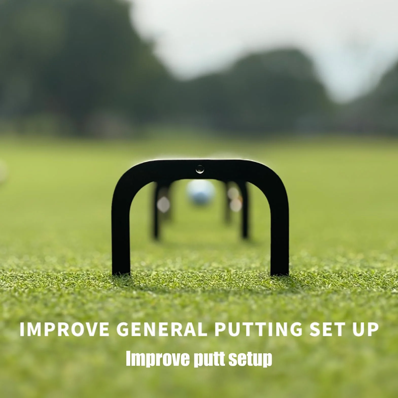 Entrenador De Swing De Golf - Ayuda De Entrenamiento De Golf | Entrenador De Putter Gate | Gulf Putt & Swing Practice | Portable Putting Gates Set | Kit Compacto Liviano con Diseño Combinado para Los