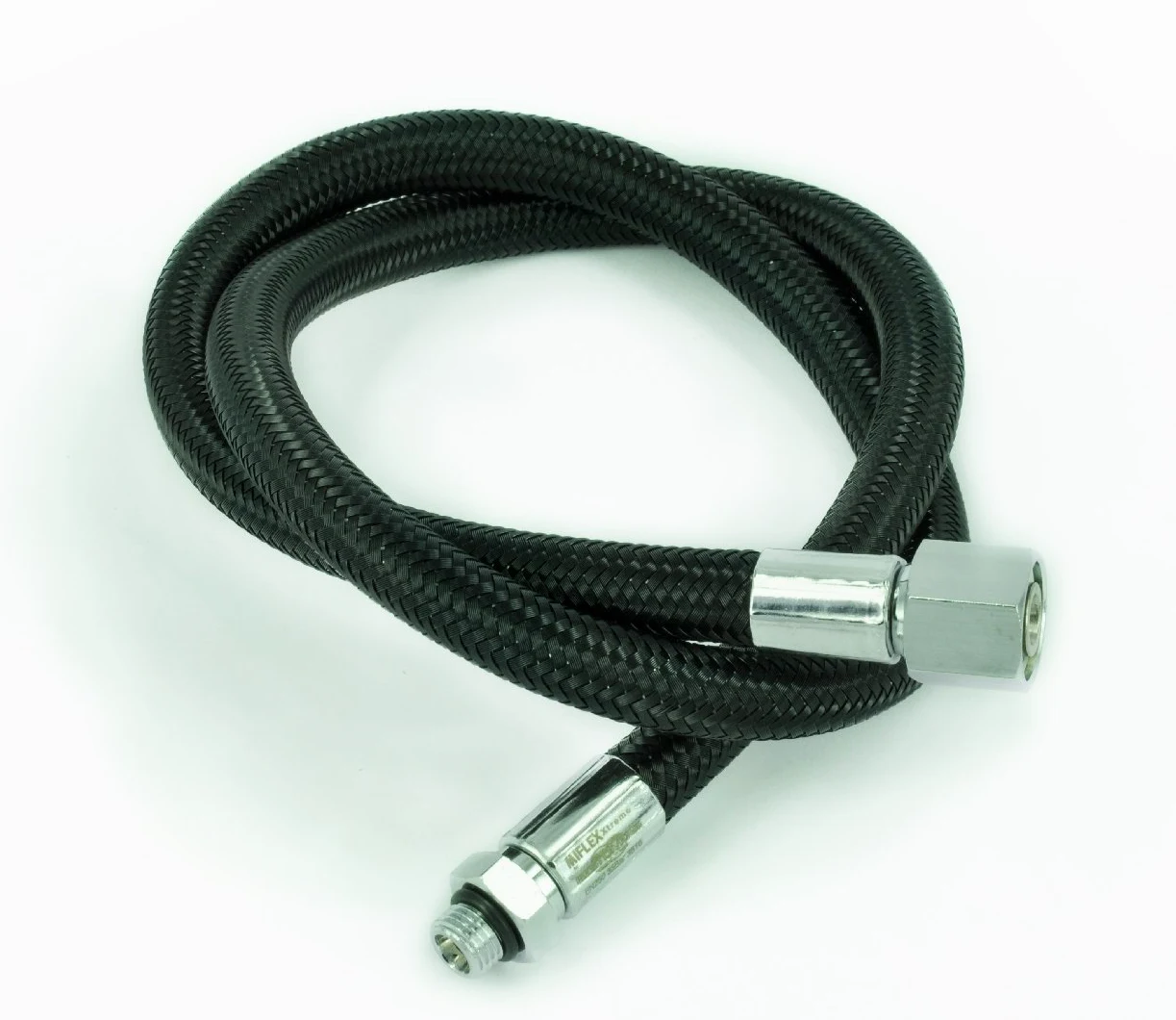 Best divers Miflex batidor, 210 cm, 9/16 F, 3/8 M Xtreme, Negro