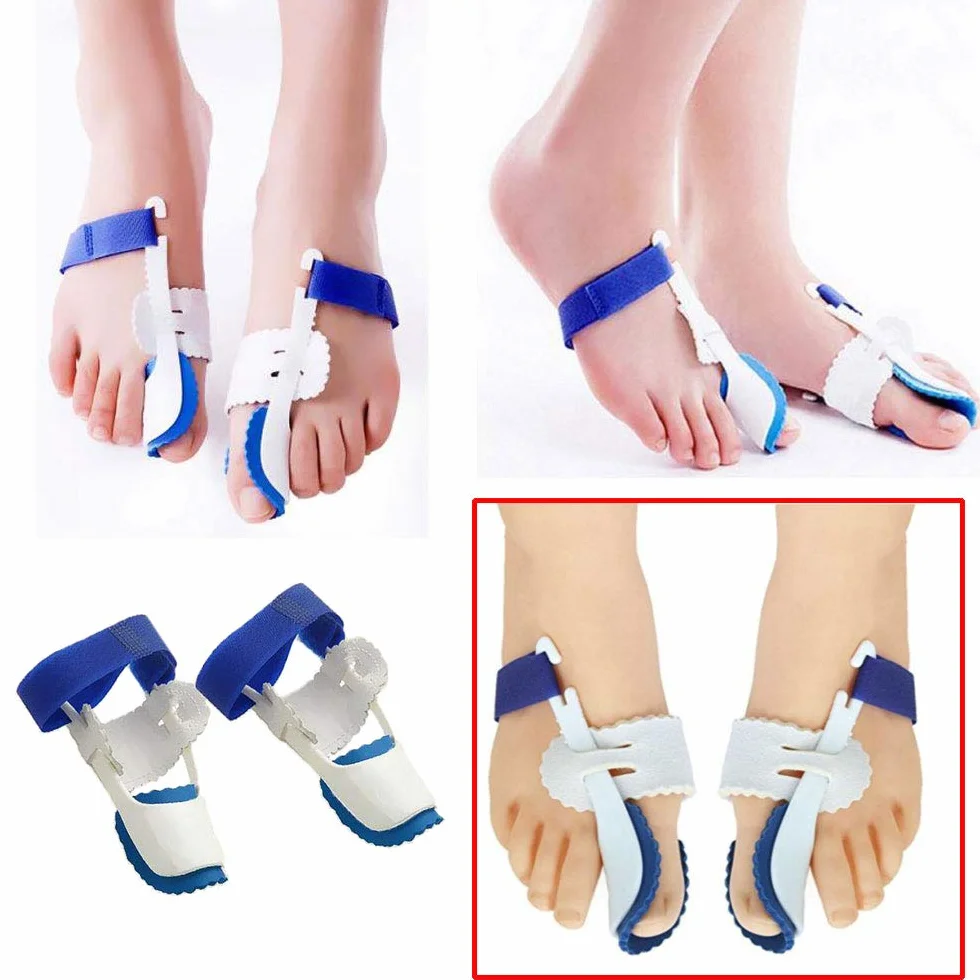 Enderezador Dedo Gordo del Pie Hallux Valgus Corrector de Alivio del Dolor Férula Nocturna