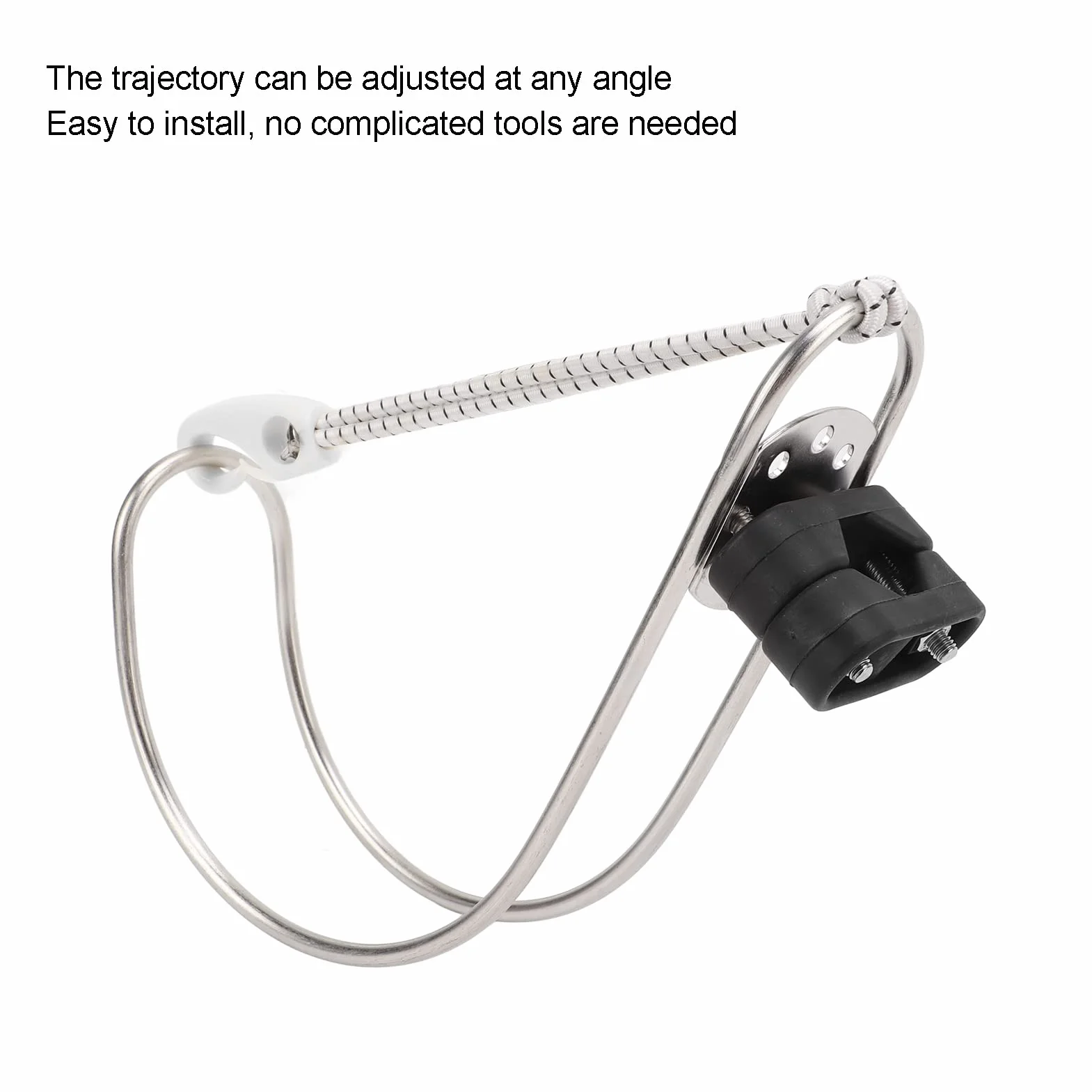 Soporte de Herradura Salvavidas Soporte de Anillo de Vida Metálico para Pulido Facial con Cualquier Ajuste de ángulo Soporte de Aro Salvavidas para Barco