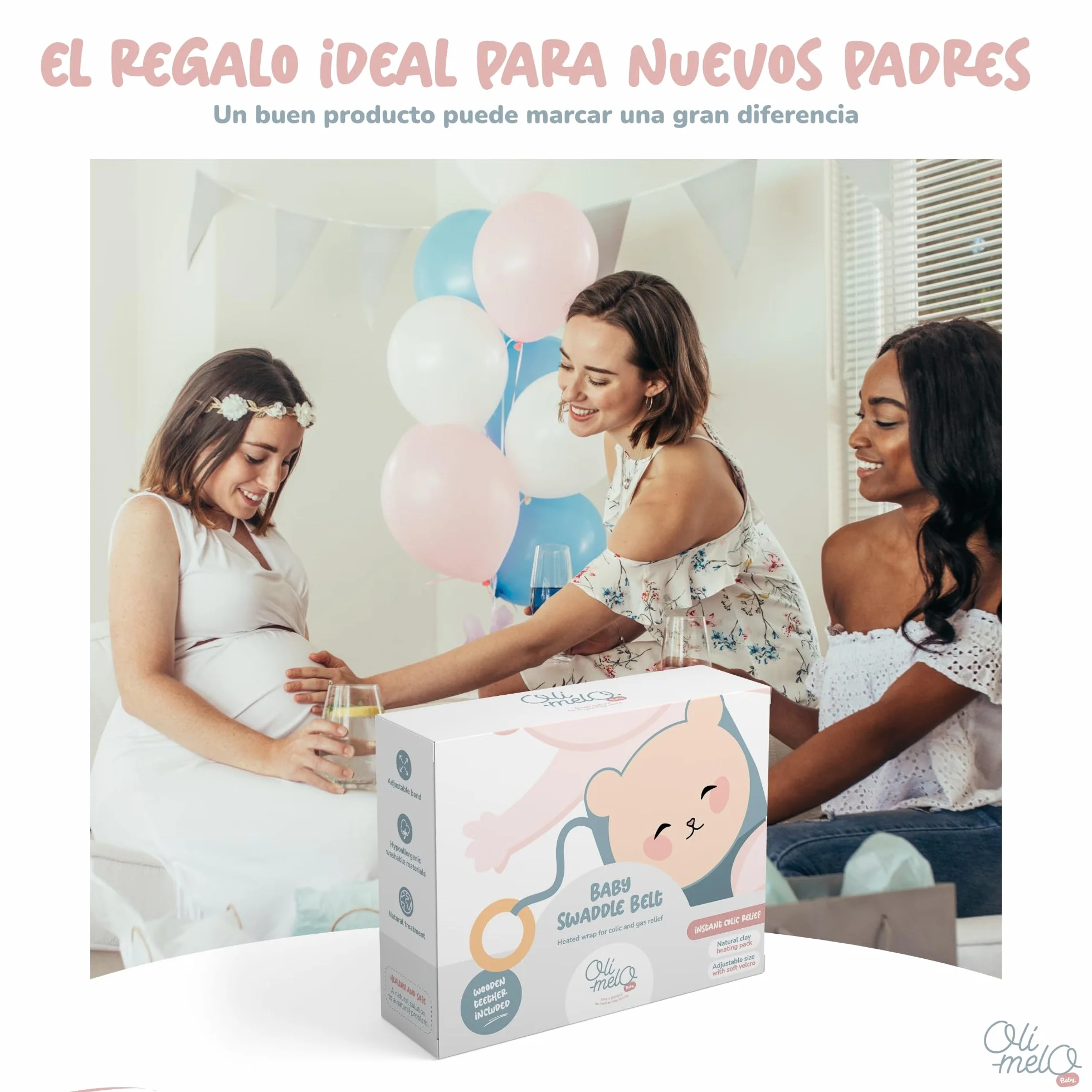Almohadilla de Arcilla para Bebés - Alivio de Cólicos y Gases - Calor y Frío - CE Certificado