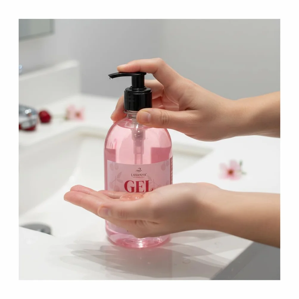 Gel Hidroalcohólico Lavanya Aroma Cereza 500 ml con Dosificador – Antibacterial Manos