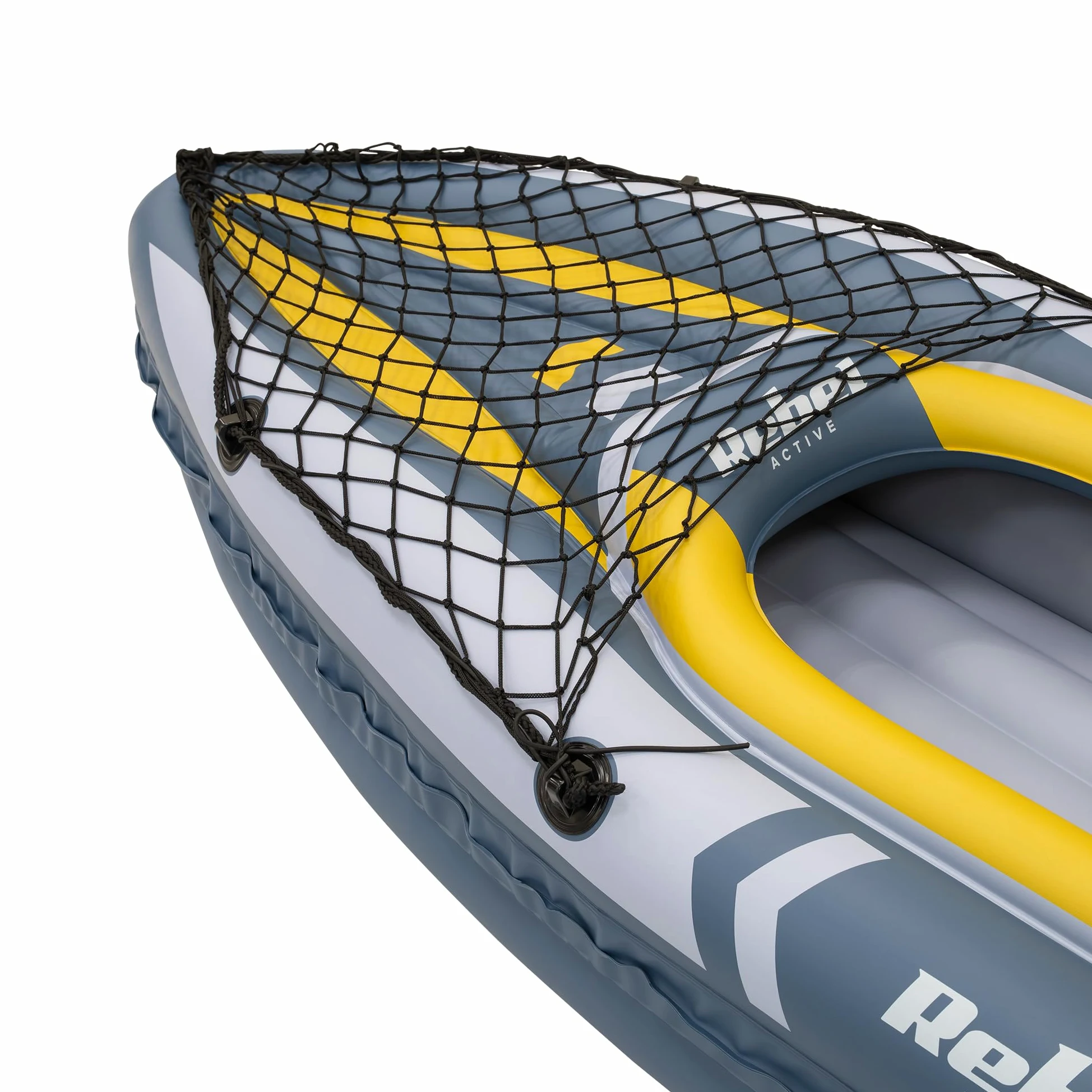 Rebel Electro Kayak Inflable Doble pontón Inflable Senderismo 350x78 Paleta Bomba Bolsa RBA-4516