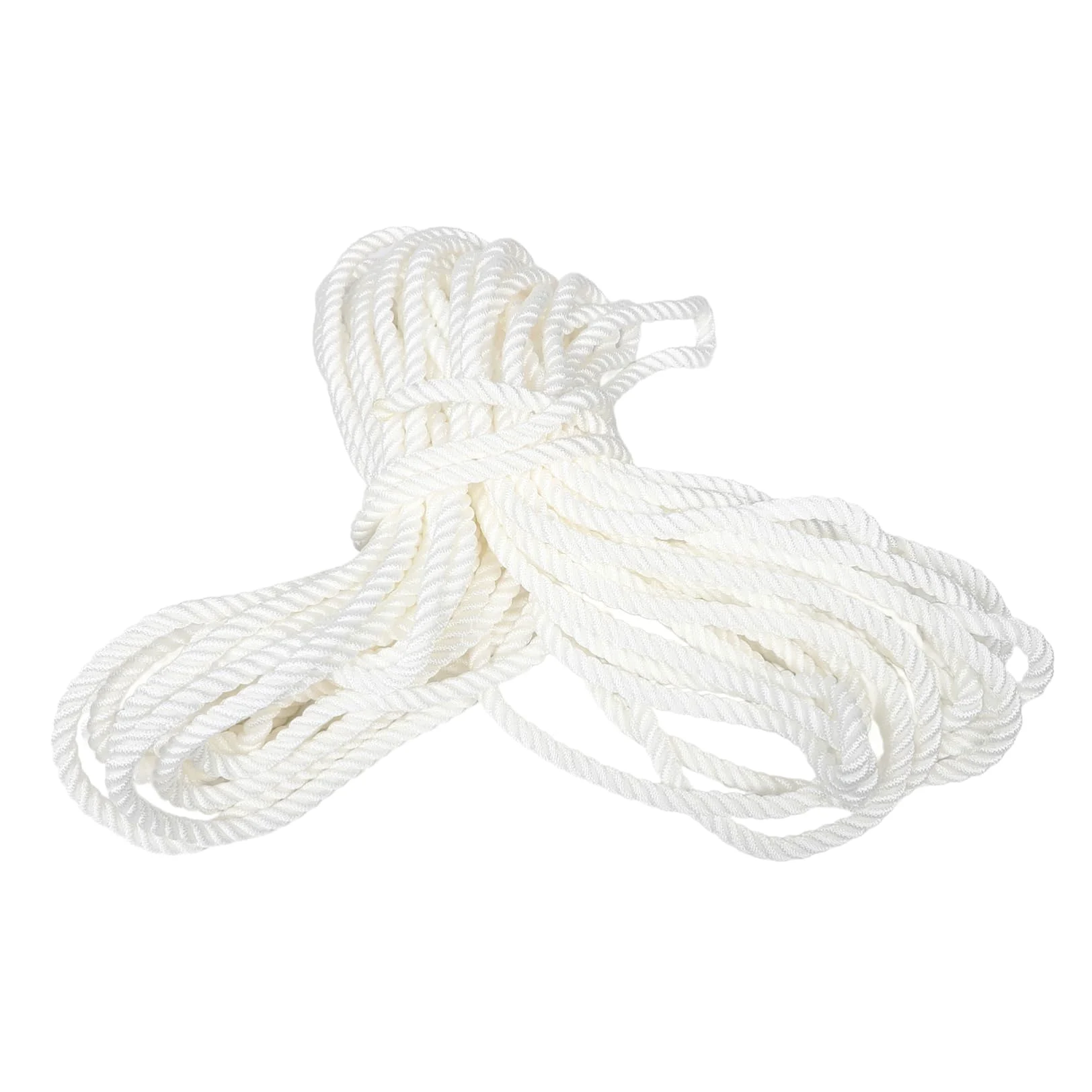 Sosoport Cuerda de Nailon Resistente para Líneas de Atraque de Embarcaciones, 12mm, Color Claro, Alta Resistencia, Versátil para Anclaje y Fondeo, Accesorios para Muelles de Barcos