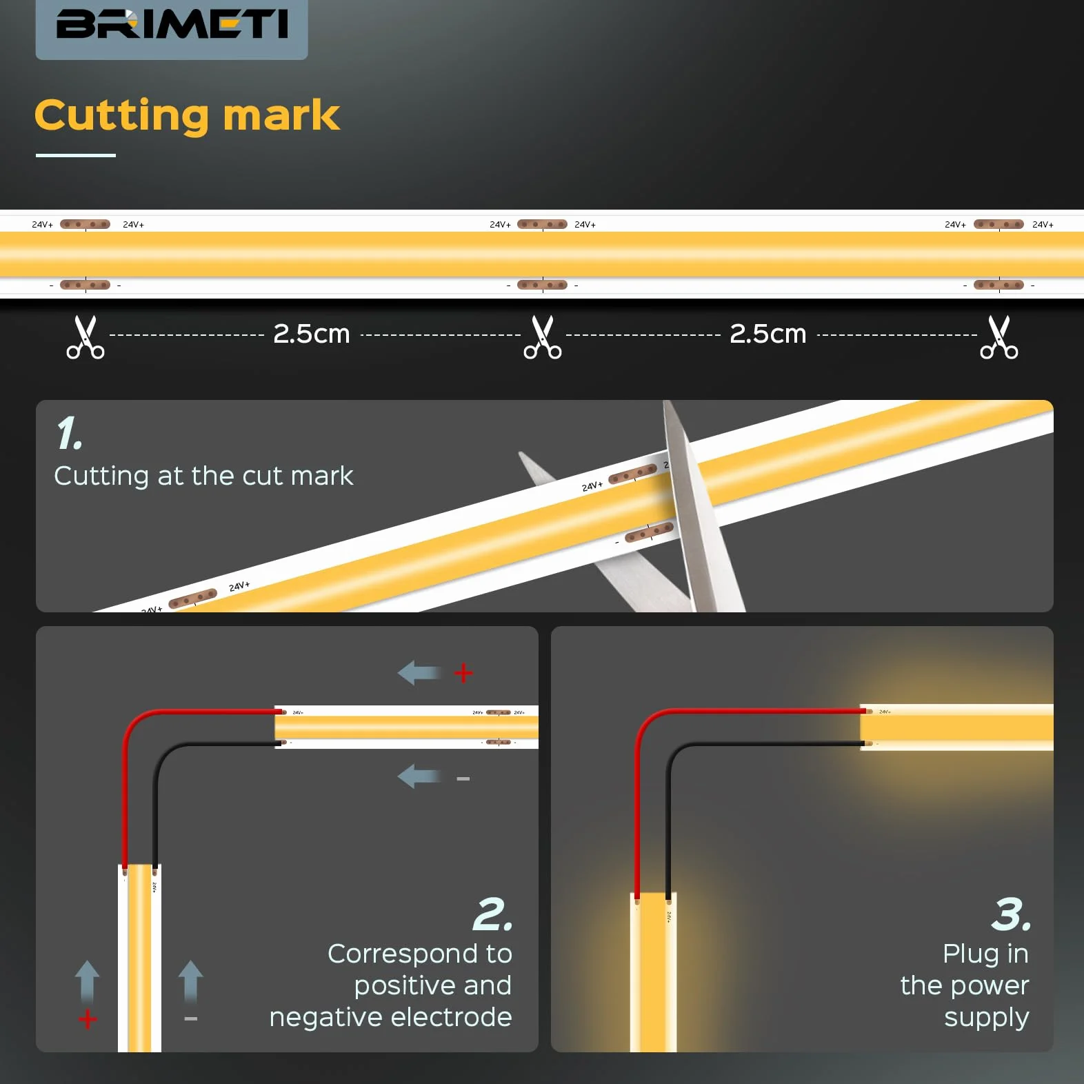 Tira LED COB 12V 5M 4000K 320LED/M Luz Blanca Natural Autoadhesivo Flexible Cortable 8mm