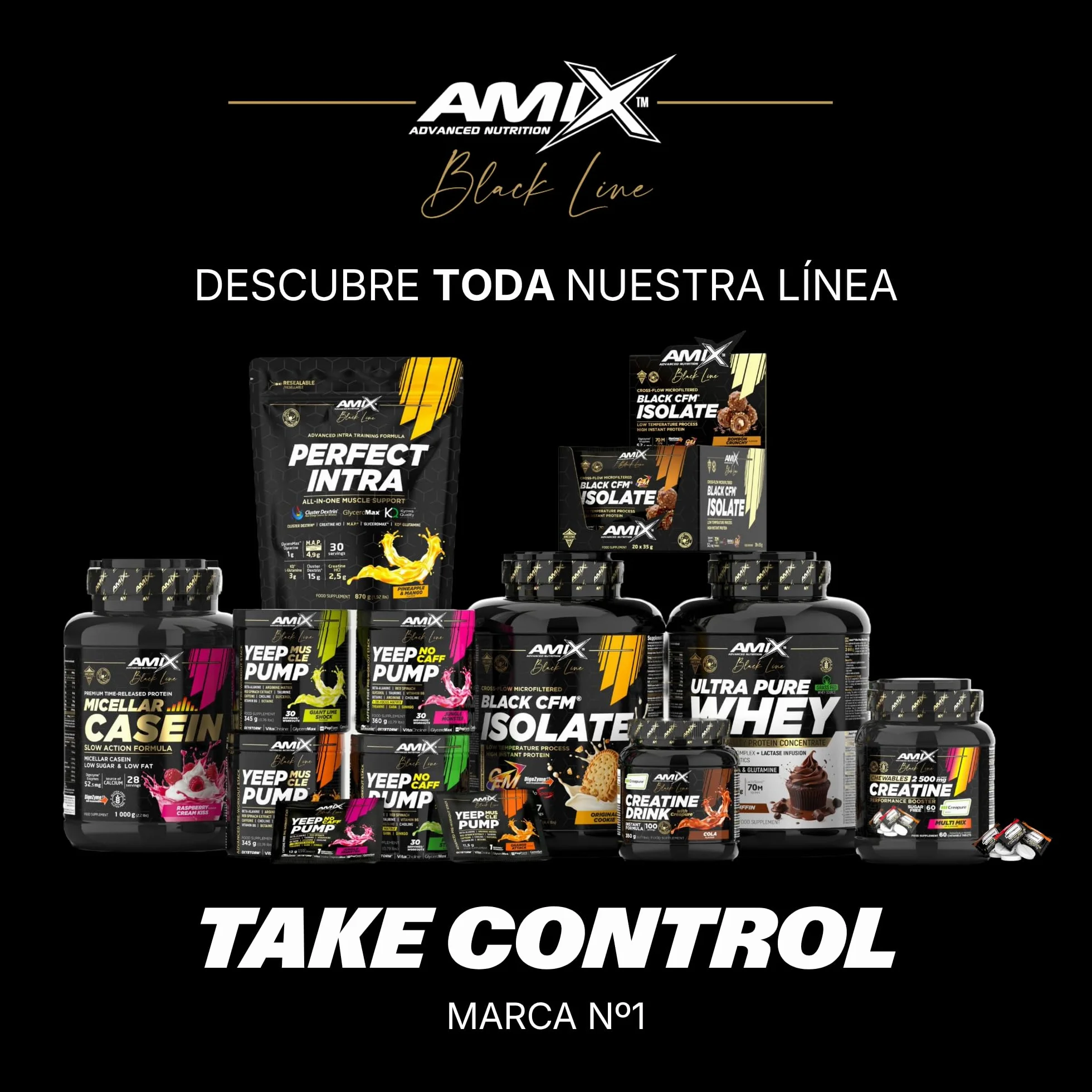 Amix Proteína BLACK CFM ISOLATE 1 Kg Sabor Cookie
