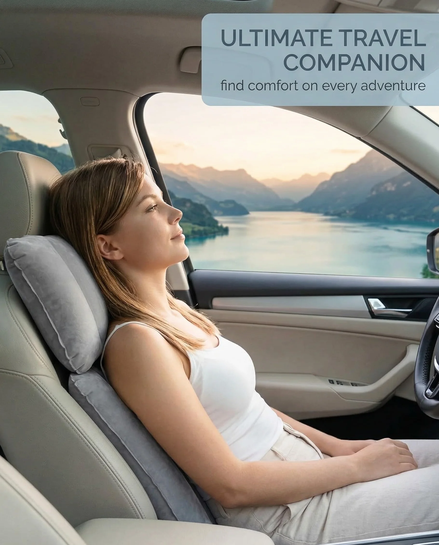 2 piezas Almohadas Inflables de Viaje para Acampar Almohada para Inflar Almohadas de Camping Hinchables Almohada de Viaje Cojín de Aire para Playa, Senderismo