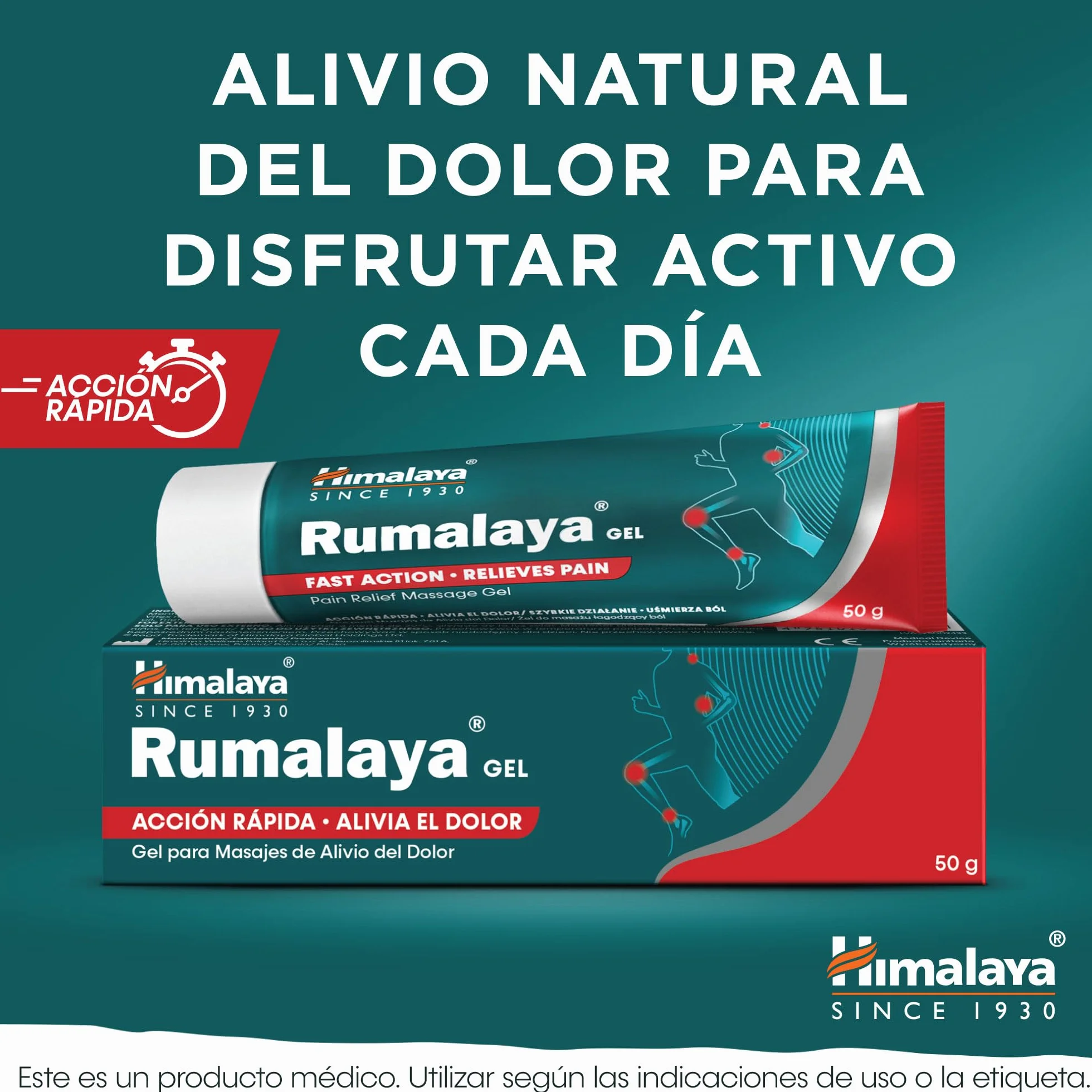 Himalaya Rumalaya Soothing Gel Fast Action Massage Topical Gel 50 g