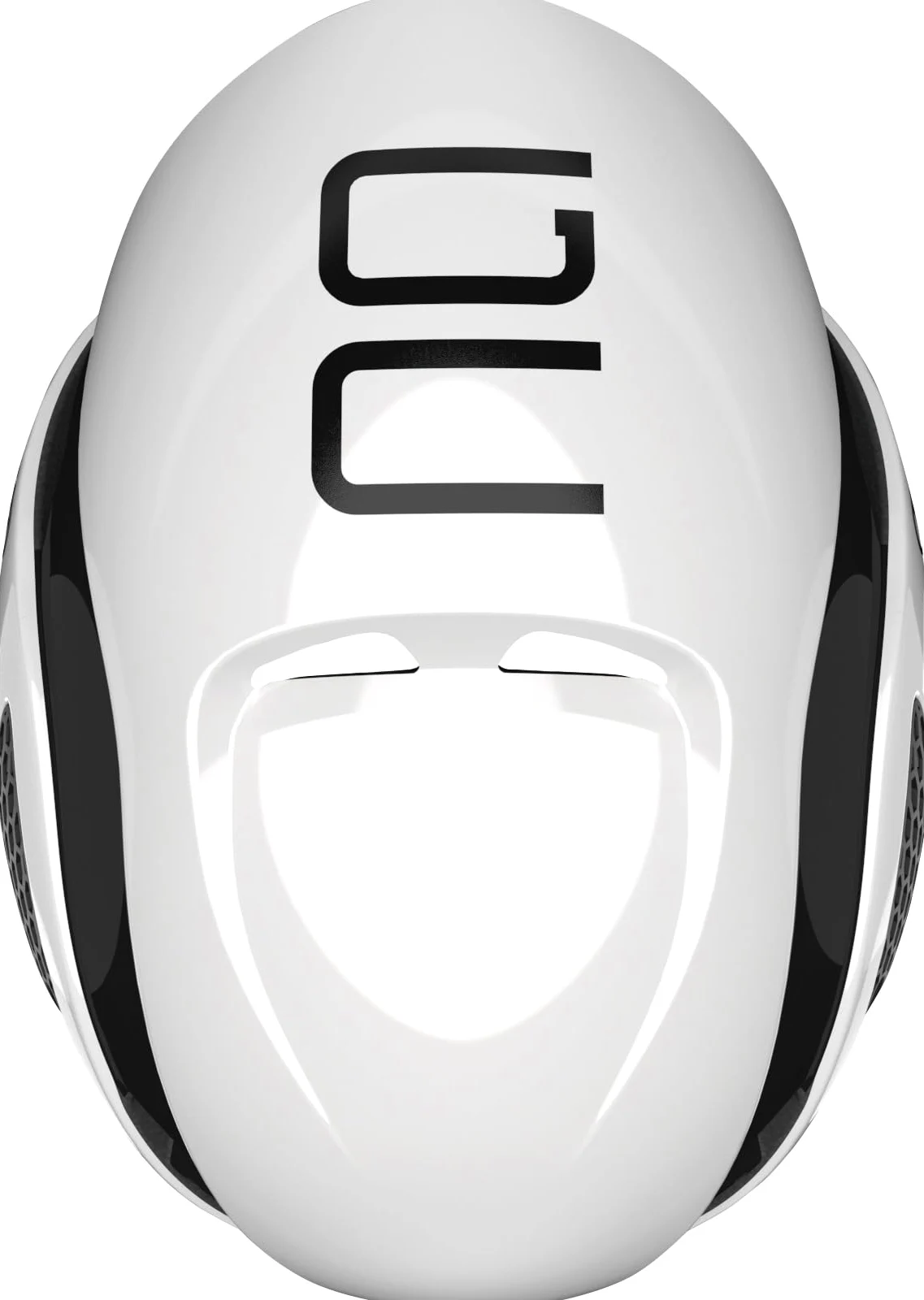 ABUS Casco de Ciclismo Gamechanger, Blanco, Talla M | Casco con correas aerodinámicas, sistema de ventilación, soporte para gafas y abertura para coleta