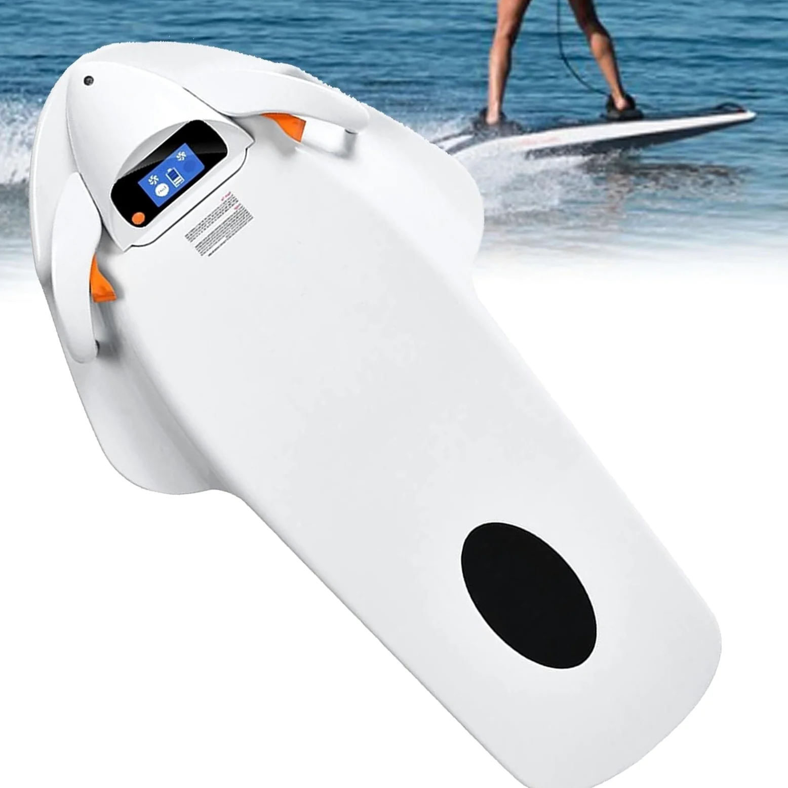 Tabla de surf eléctrica para adultos, motor inteligente de doble velocidad, pantalla LCD de batería, control somatosensorial, ayuda de natación para uso en el océano y la playa