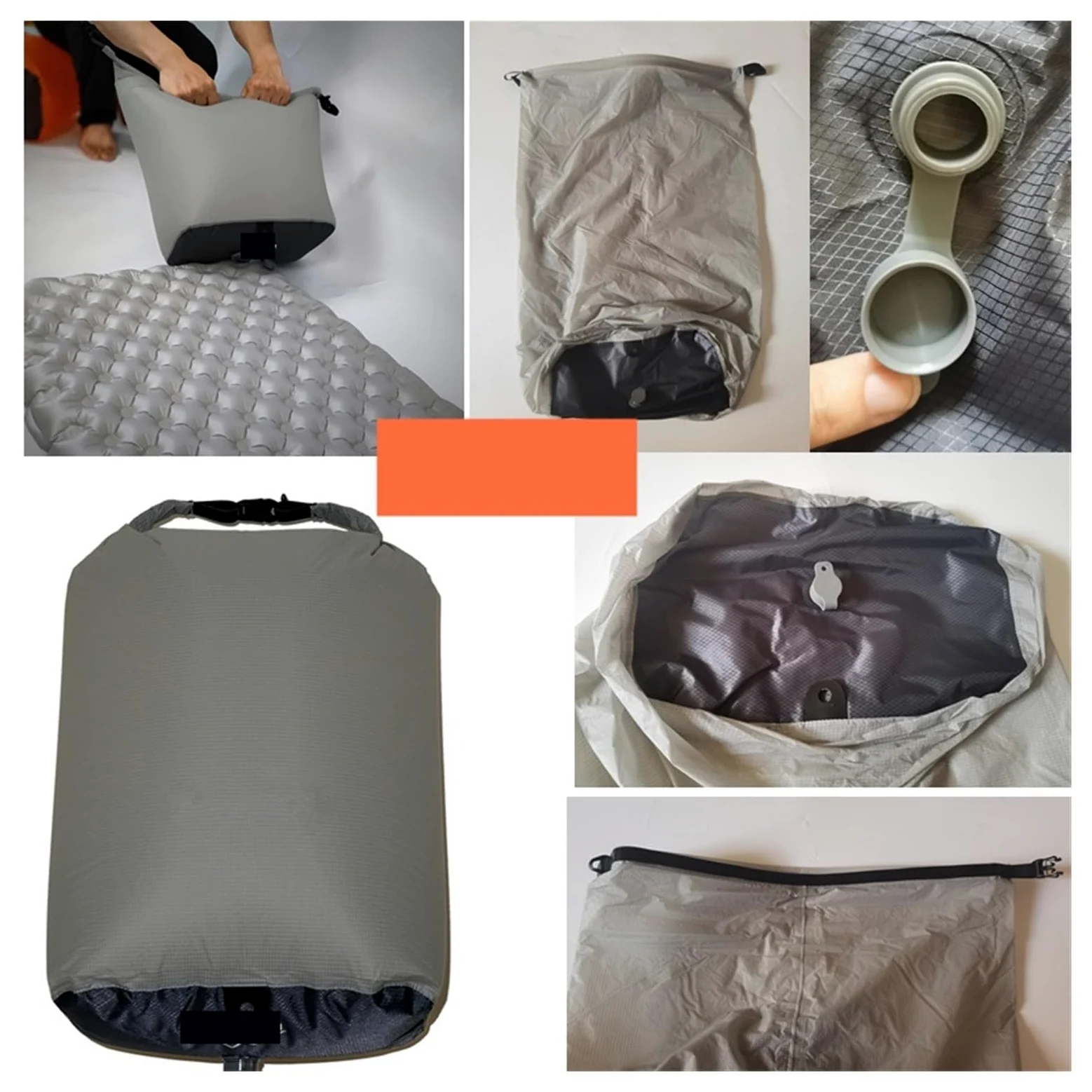Colchoneta para Acampar Colchón Inflable Colchón de Aire Plegable para Acampar Colchoneta Inflable Ultraligera para Acampar Colchoneta para Dormir Viajes Senderismo Tienda de campaña Esteras