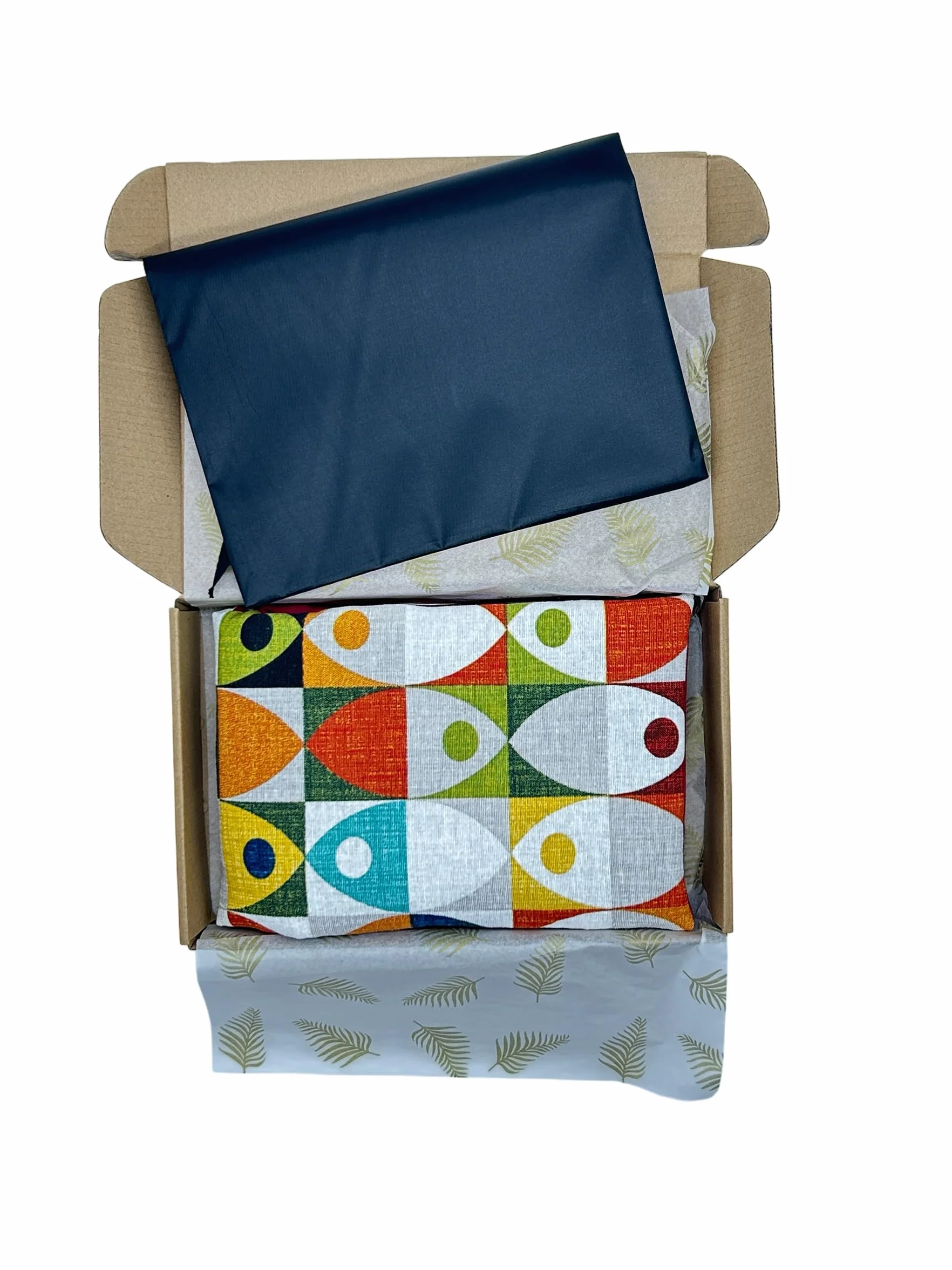 Saco Térmico de Semillas para Microondas 50x16 cm Frío/Calor Relleno Trigo Lavanda Estampado Peces SACOTERAPIA