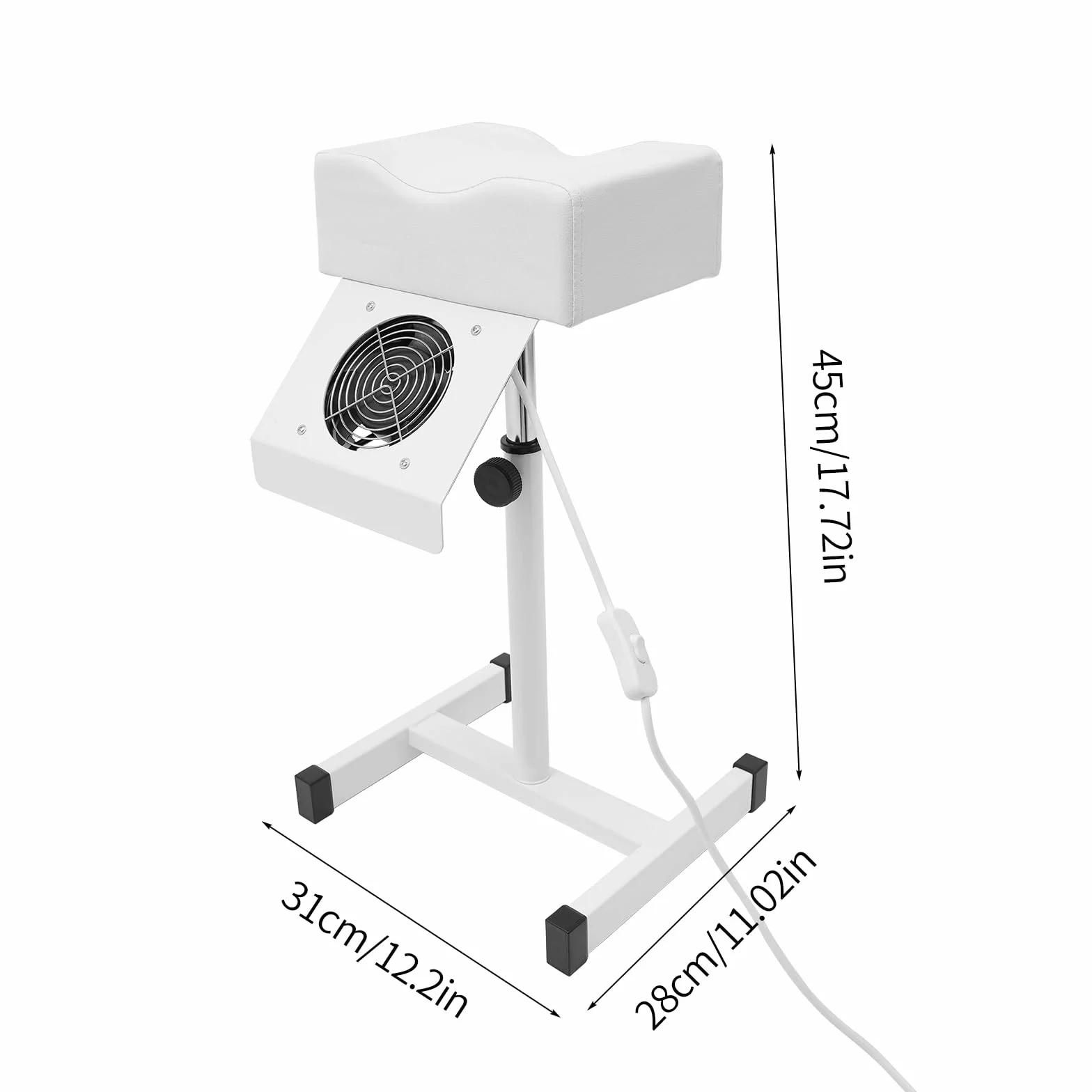 Silla de pedicura móvil con succión ajustable ligera