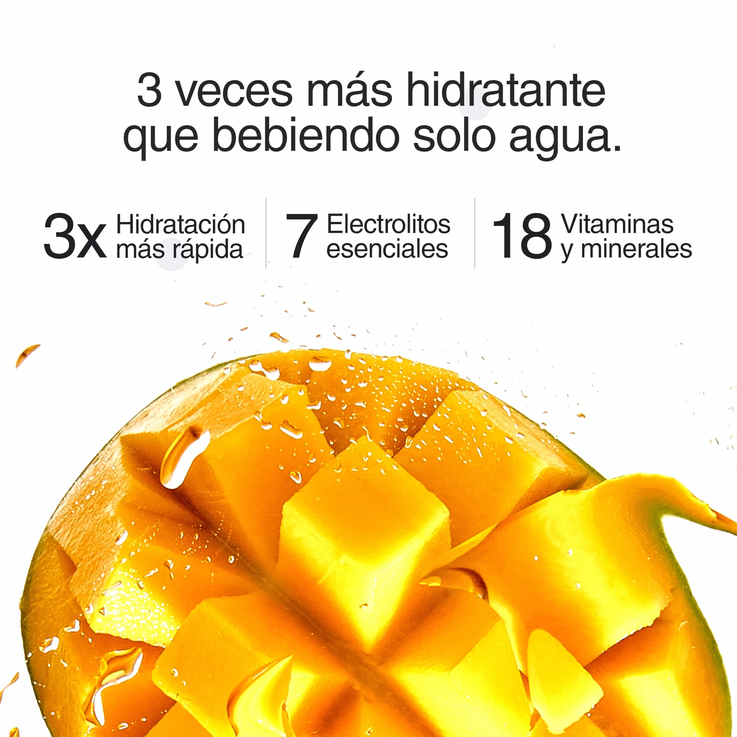 Phizz Electrolitos Multivitaminas e Hidratación Efervescente Comprimidos 18 Vitaminas y Minerales Vitamina C 60 Pastilla Mango
