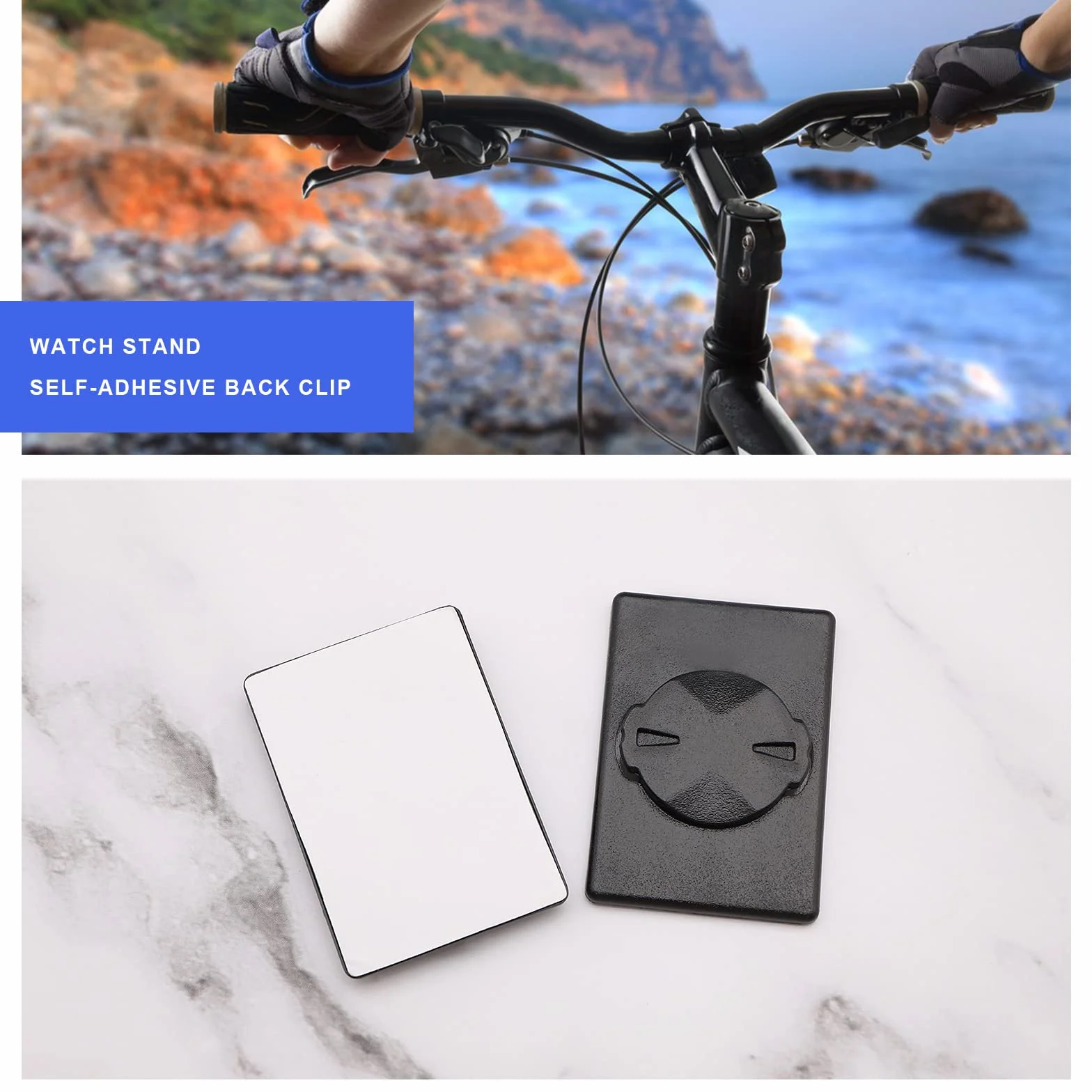 2 Uds. Adaptador Adhesivo para Teléfono Pegatina Autoadhesiva para Bicicleta Almohadilla Adhesiva para Ordenador Compatible con Ordenadores Garmin Edge