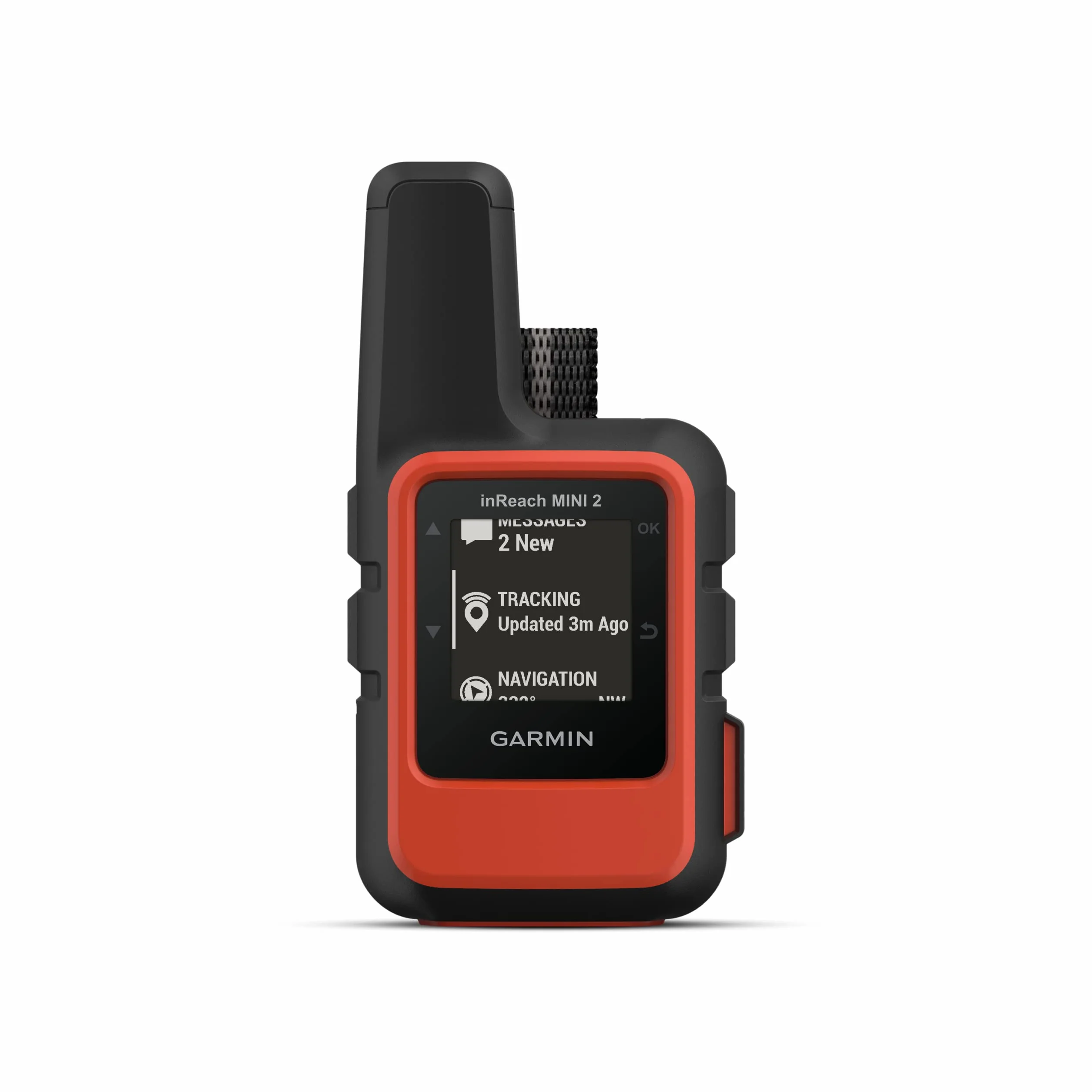 Garmin inReach Mini 2, Dispositivo Compacto de comunicación satelital con mensajería, Rojo