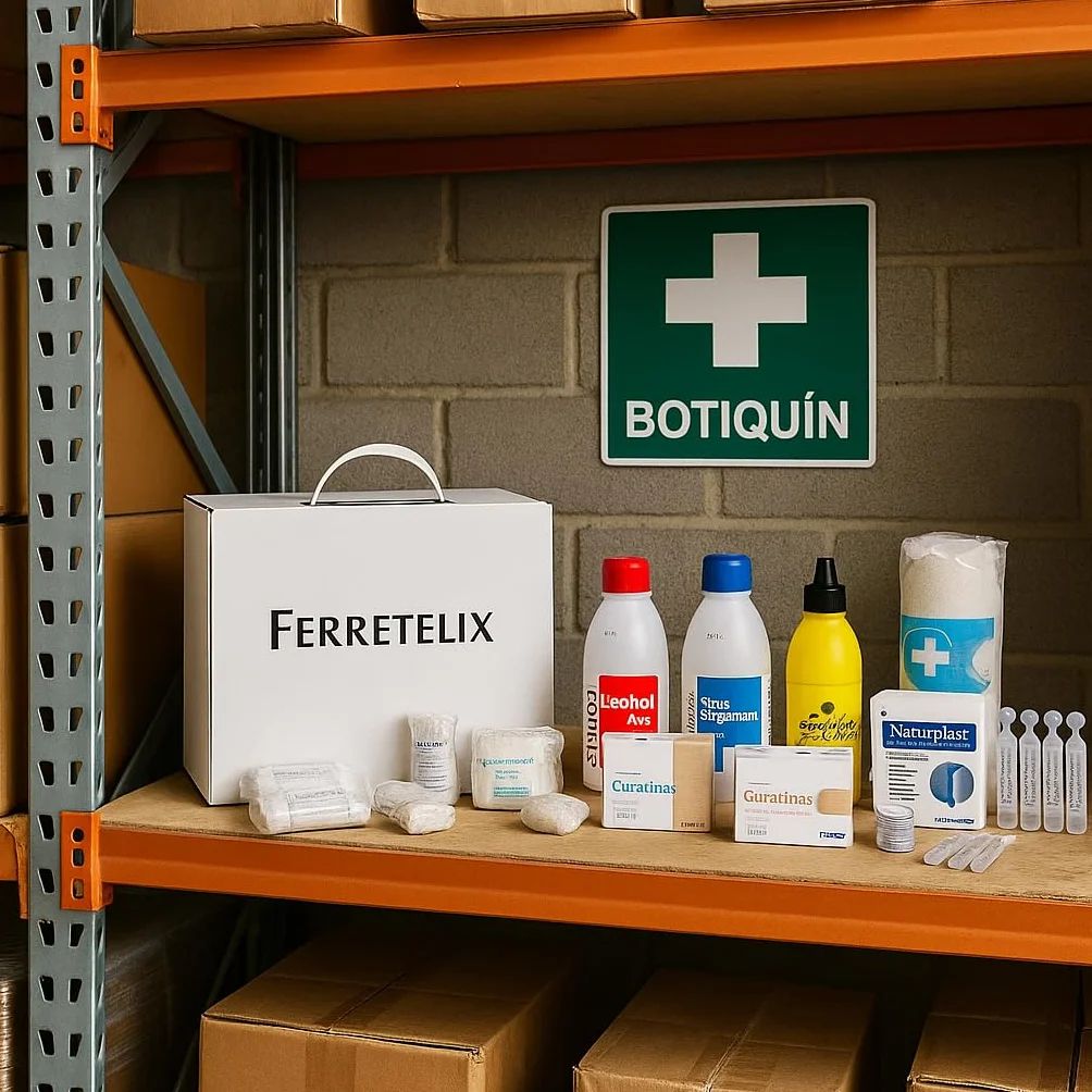 FERRETELIX® Kit de Reposición para Botiquín de Primeros Auxilios Homologado CE Fabricado en España