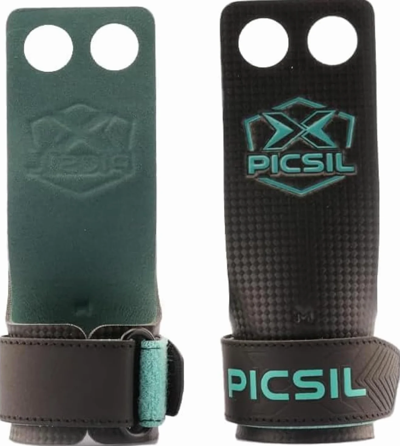 PICSIL Calleras Falcon para Cross Training, Material de Fibra de Carbono, Uso con Magnesio, Agarre en Todas Superficies y Tipo de Barras