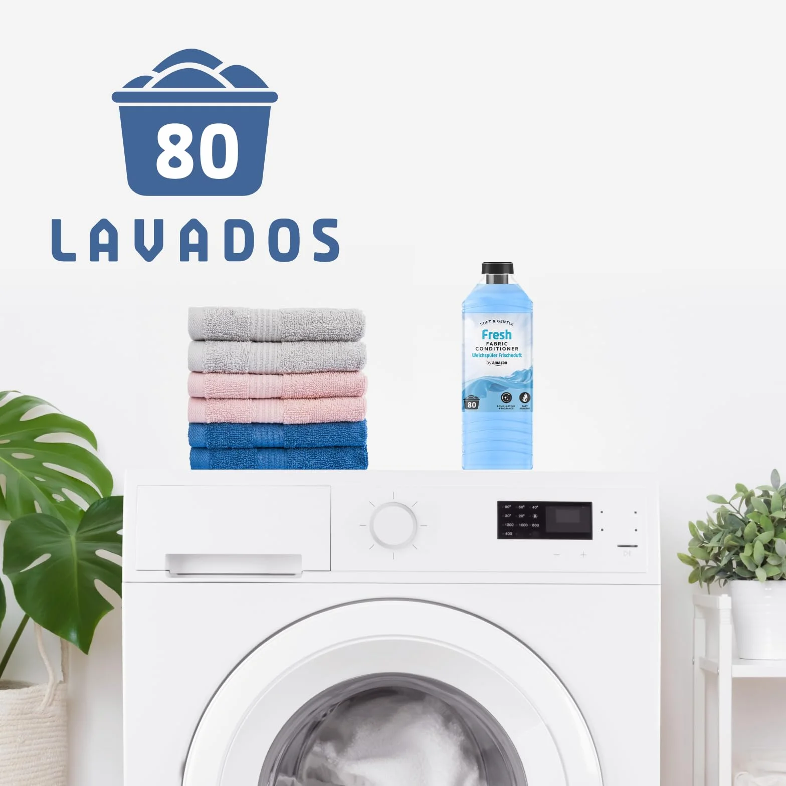 By Amazon Suavizante Frescor Azul 80 lavados