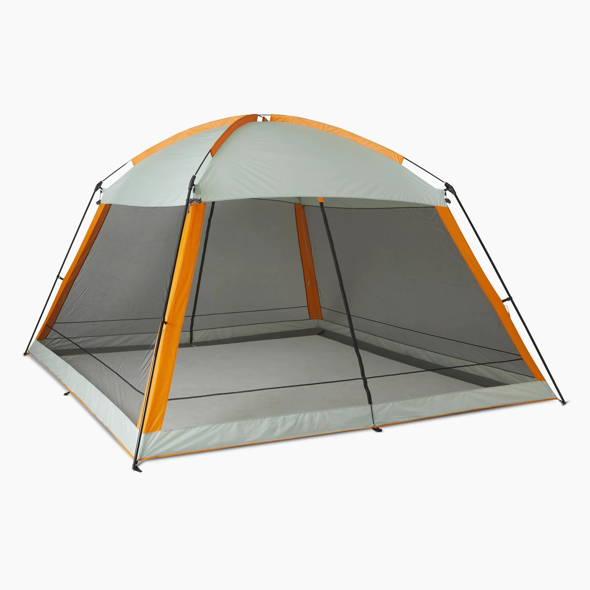 Amazon Basics - Tienda de campaña con Pantalla, Gris & Naranja, 381cm x 381cm x 262cm