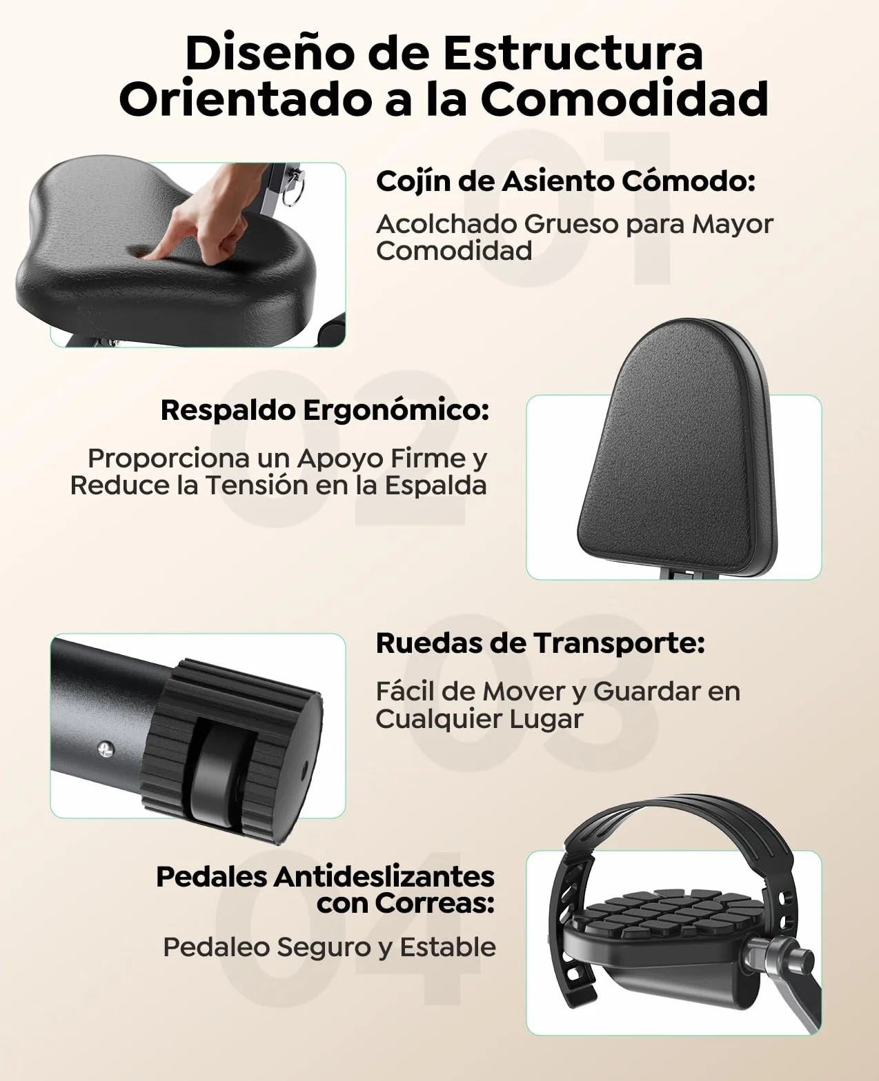 2026 Toputure Bicicleta Estática Plegable 5 en 1 con APP, Bici Estática con Respaldo, Pulsómetro, LCD y 16 Niveles de Resistencia para Casa, Base Ancha y Estable, Bandas de Resistencia, Máx140KG