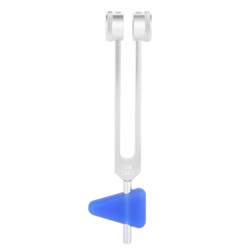 Diapasón de aleación de Aluminio 136.1Hz 9.1 x 1.6 Pulgadas Kit de Baja Frecuencia con Mazo