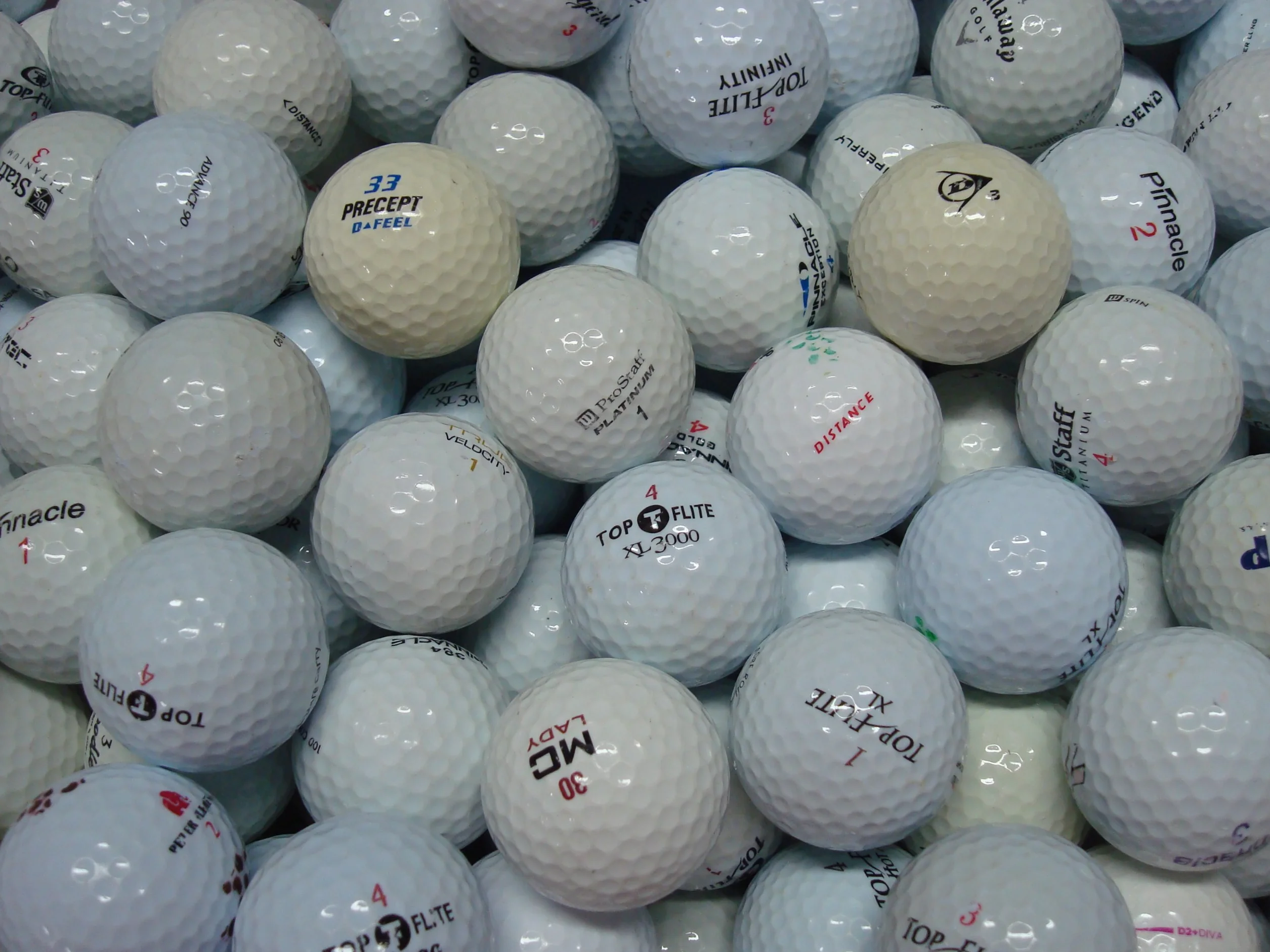 Pelotas de golf usadas cat. AAA-AA Start Mix 100 sztuk