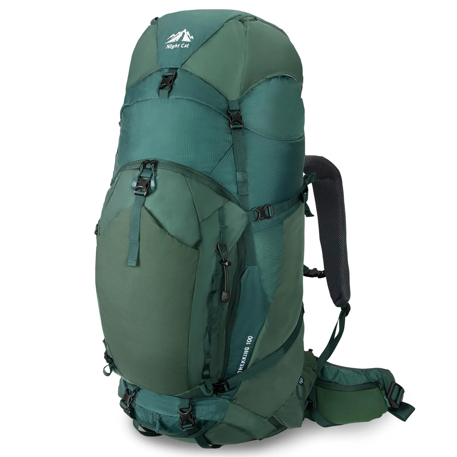 Night Cat 100L Ligero Mochila: 100 Litros Mochila de Senderismo para Hombres Wemen Mochila de Trekking Impermeable