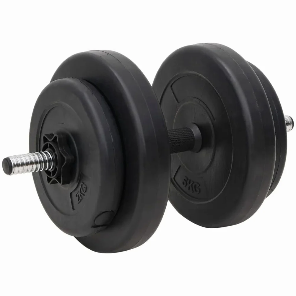 vidaXL Juego de barras y mancuernas con discos 60 kg