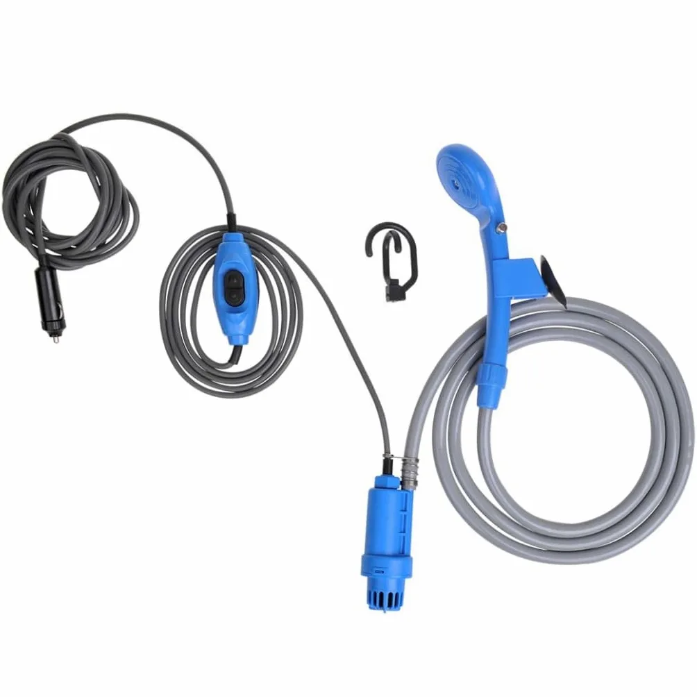 PRO PLUS - Kit de Ducha portátil 12 V, Color Gris y Azul