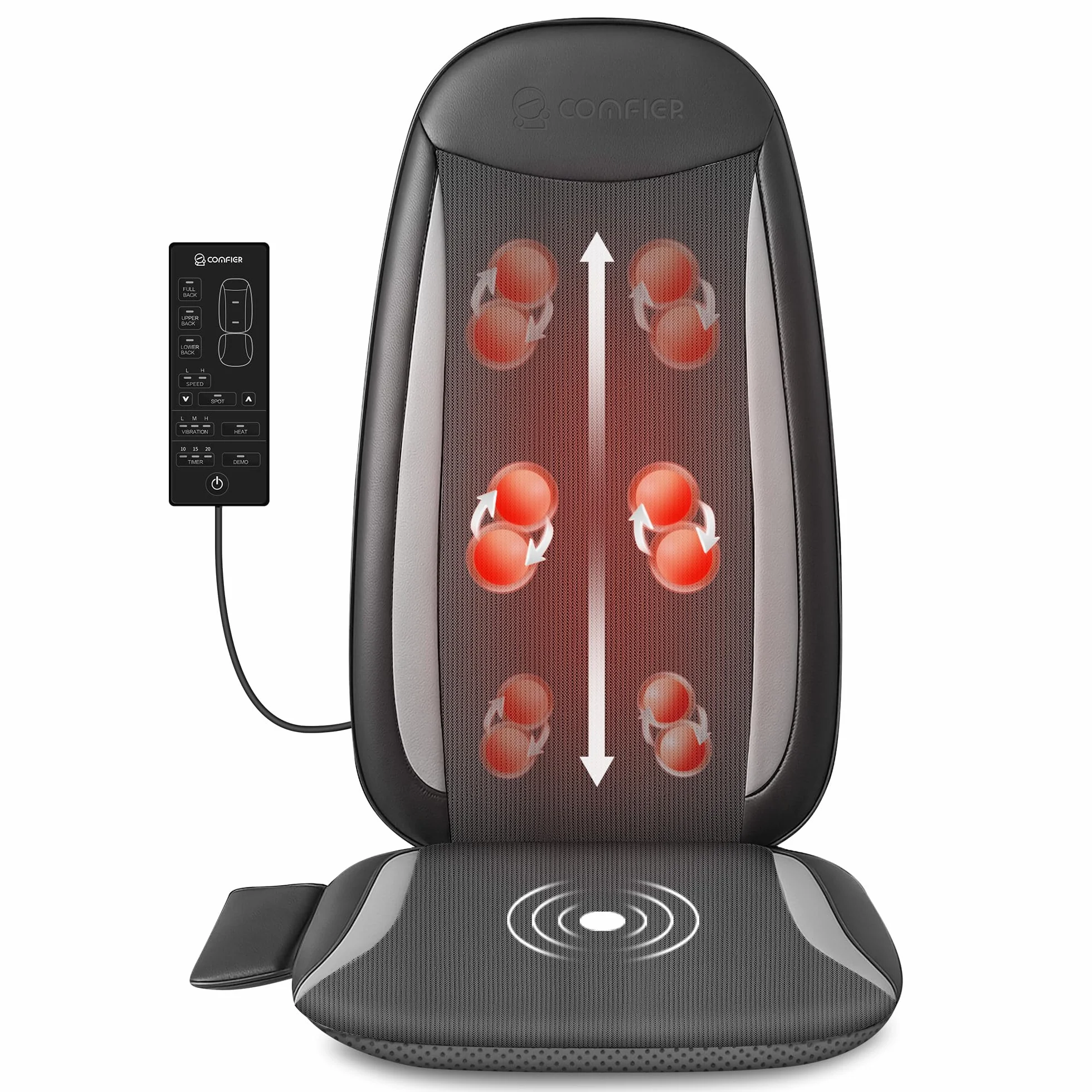 COMFIER Funda de Masajeador de Espalda Shiatsu con Calor para Asiento