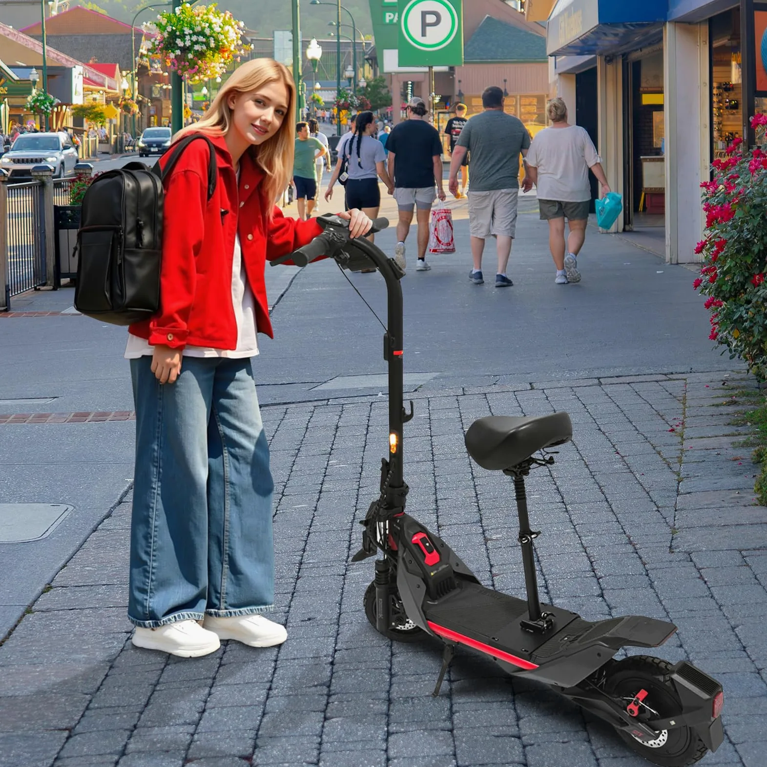 Asiento de Scooter eléctrico, Accesorio de Repuesto con amortiguación Ajustable para Segway Ninebot ZT3Pro