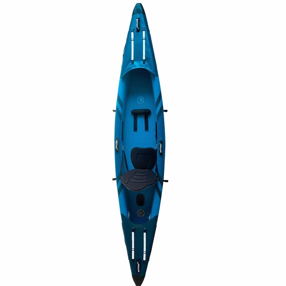 Kayak Inflable Wattsup Torpedo 1 Plaza – 365 x 72 cm (12 x 28) – Dropstitch – MAX 180 kg – Paquete Completo – Todos los Niveles