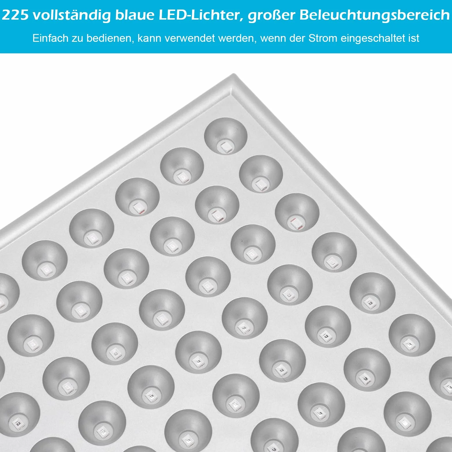 Solarium bronceador facial 45W 225 LED con soporte
