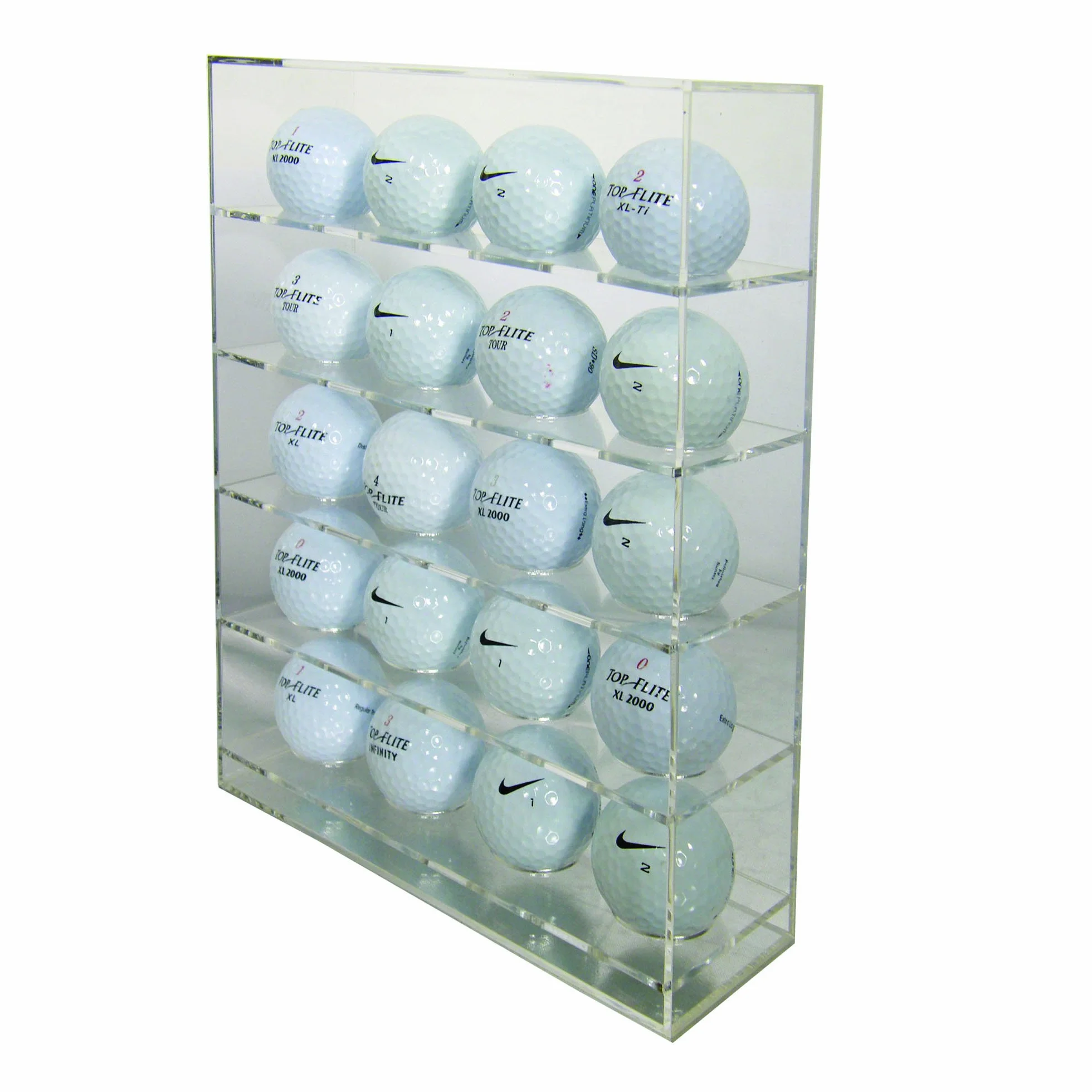 Longridge 20 Bolas de Golf Perspex Display Transparente