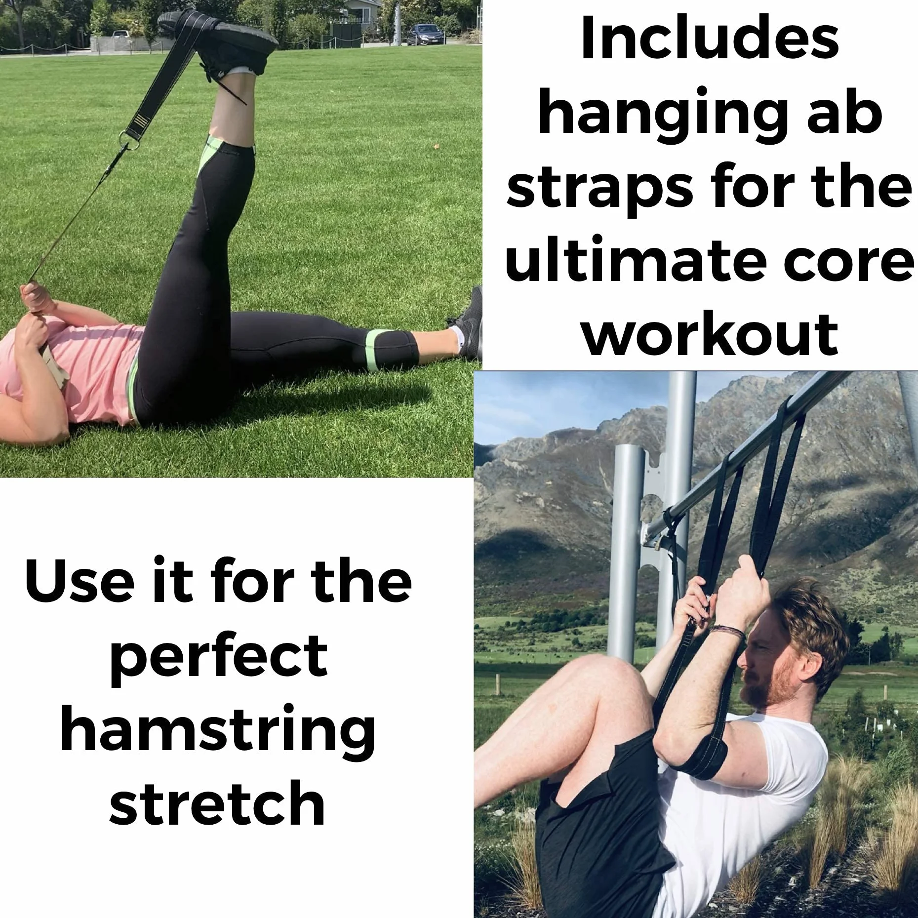 Entrenador de suspensión, correas de entrenamiento de peso corporal para entrenamientos de cuerpo completo en casa, incluye anclaje de puerta, brazos de extensión y correas avanzadas para los